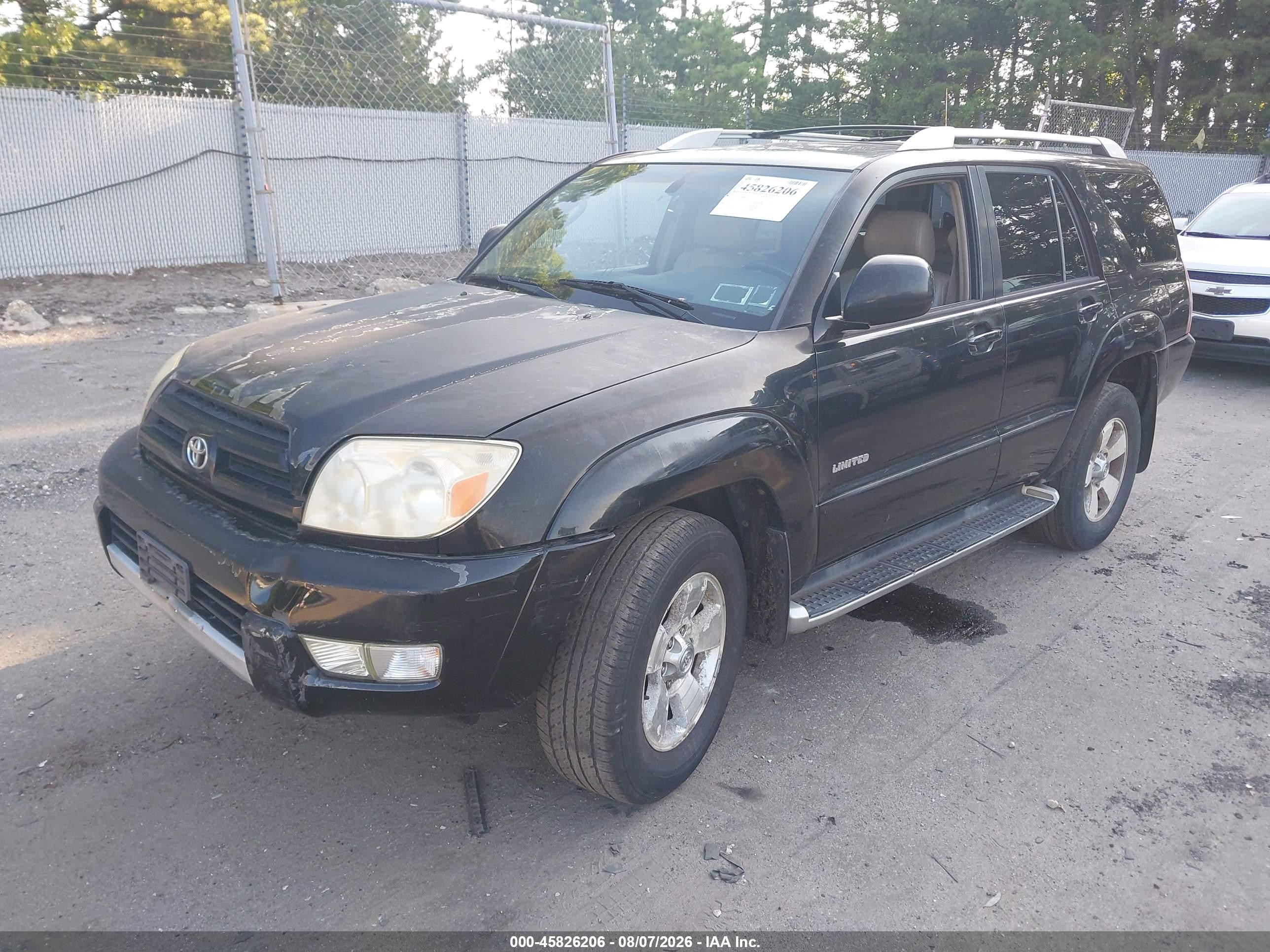2003 Toyota 4runner Limited V6 Black vin: JTEZU17RX30006426