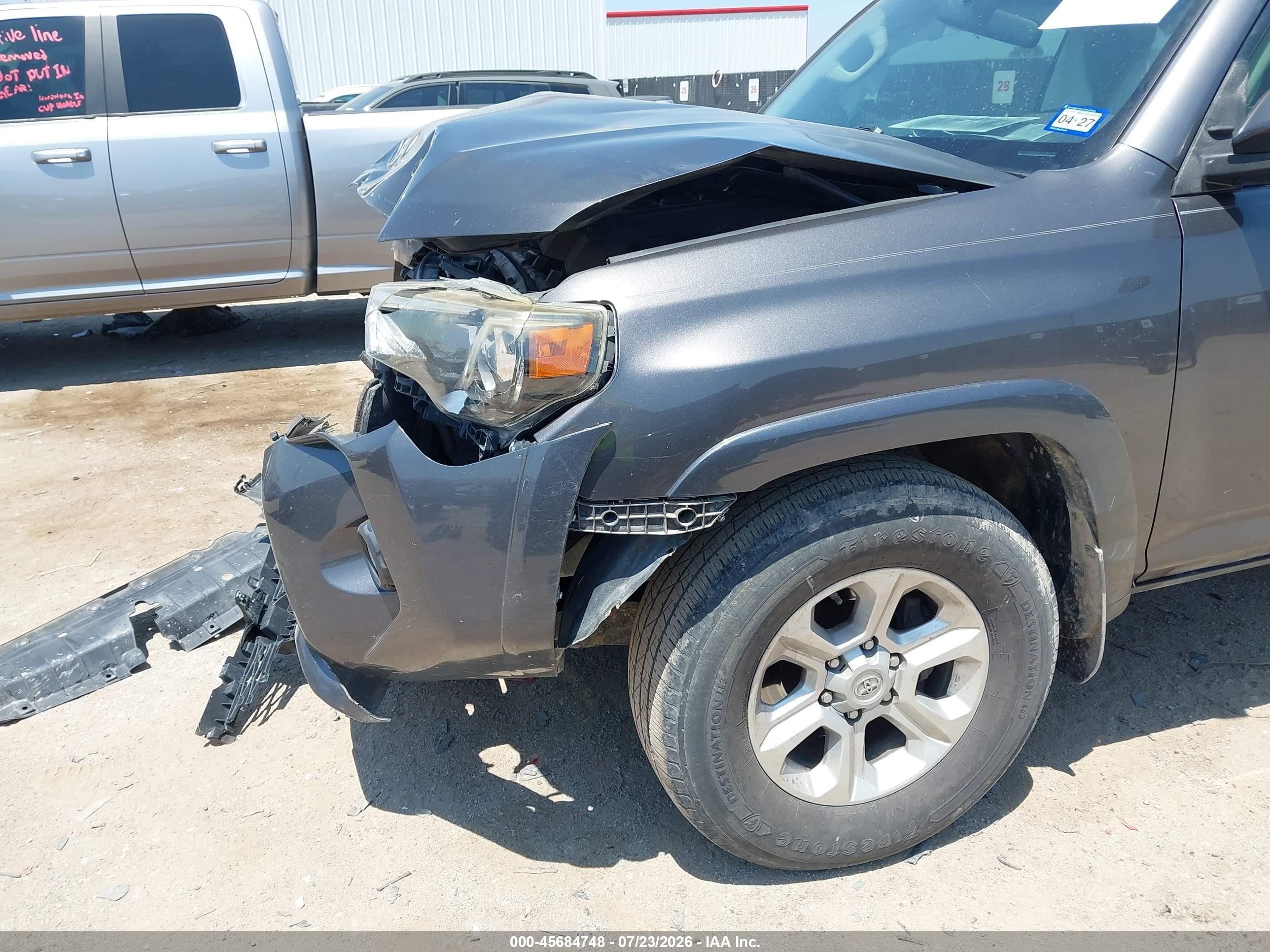 2014 Toyota 4runner Sr5 Gray vin: JTEZU5JR0E5077379