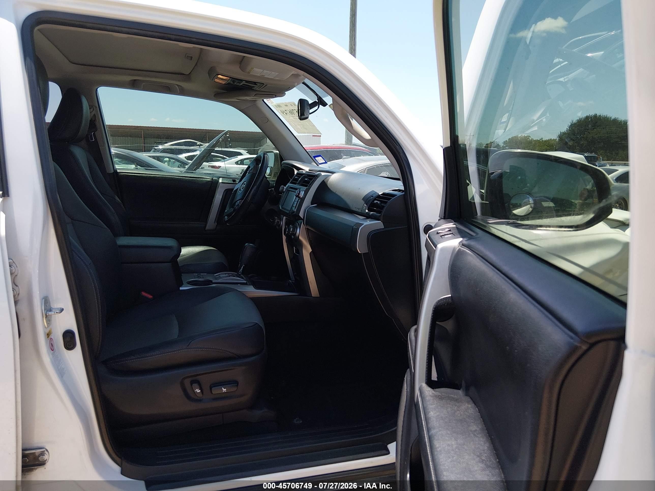 2014 Toyota 4runner Sr5 Premium White vin: JTEZU5JR0E5079746