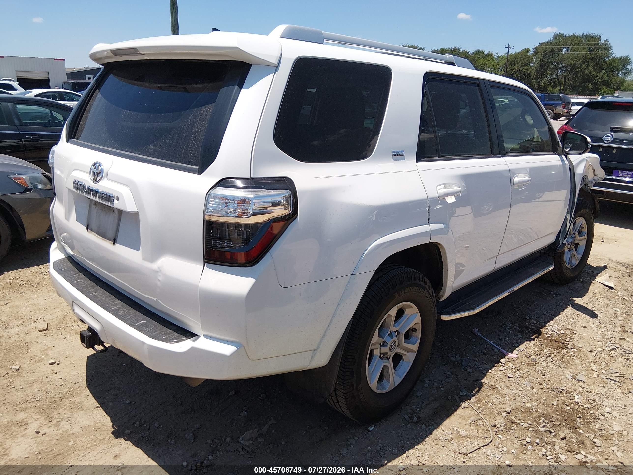 2014 Toyota 4runner Sr5 Premium White vin: JTEZU5JR0E5079746