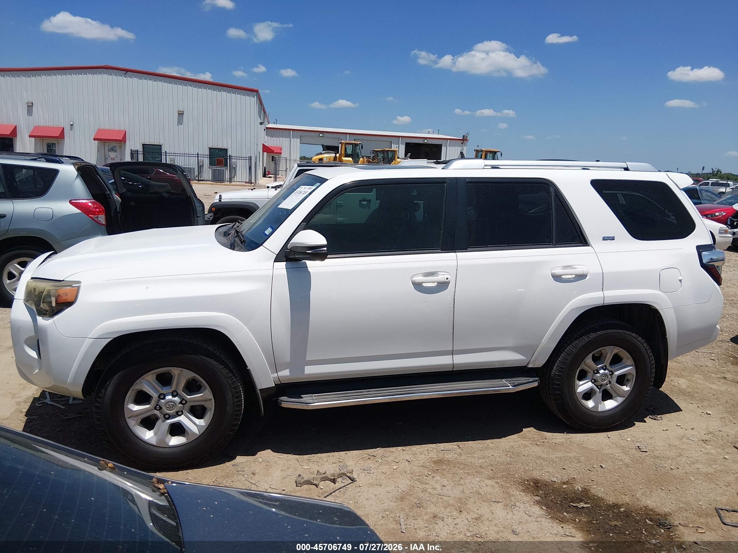 2014 Toyota 4runner Sr5 Premium White vin: JTEZU5JR0E5079746