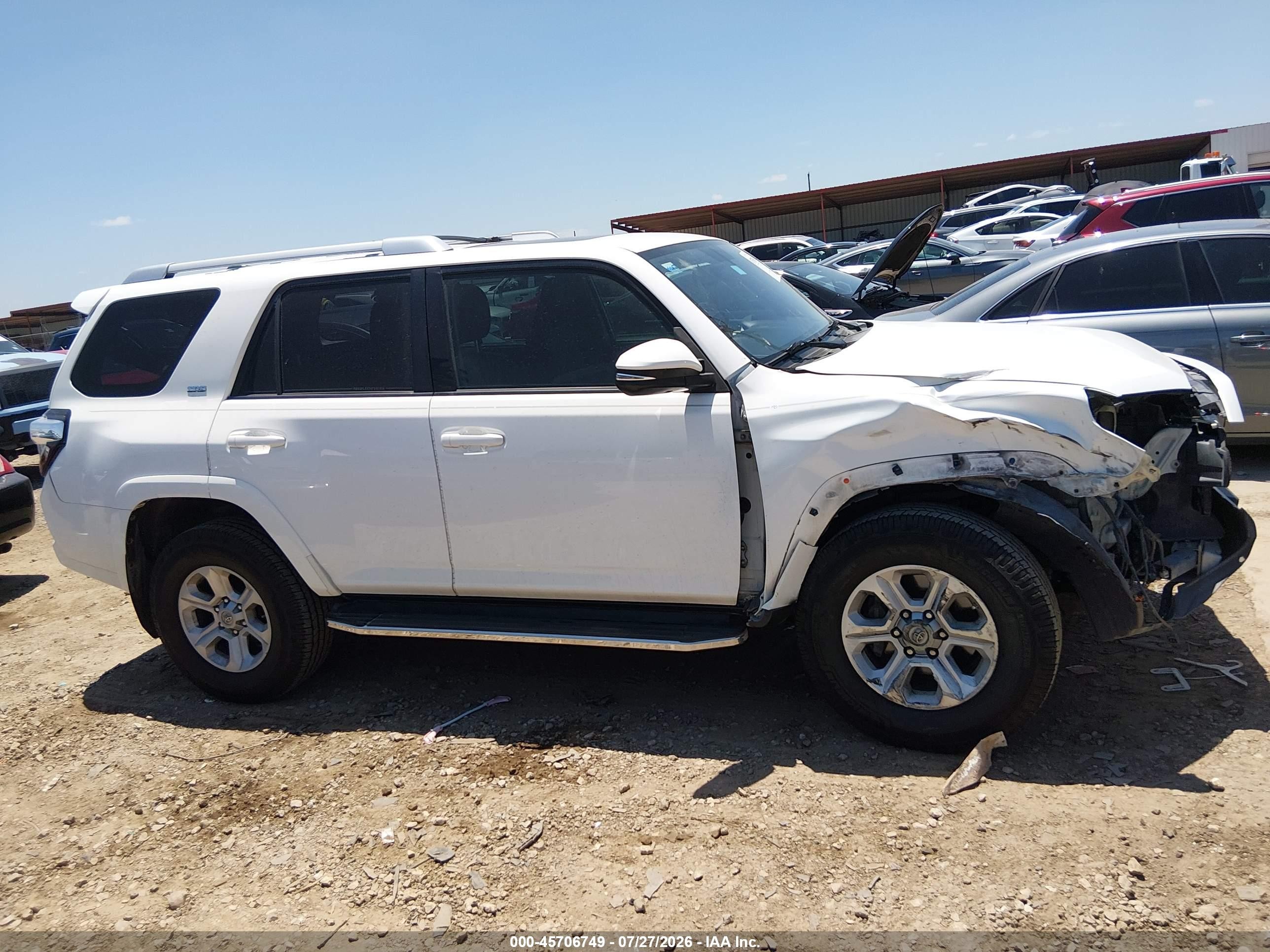 2014 Toyota 4runner Sr5 Premium White vin: JTEZU5JR0E5079746