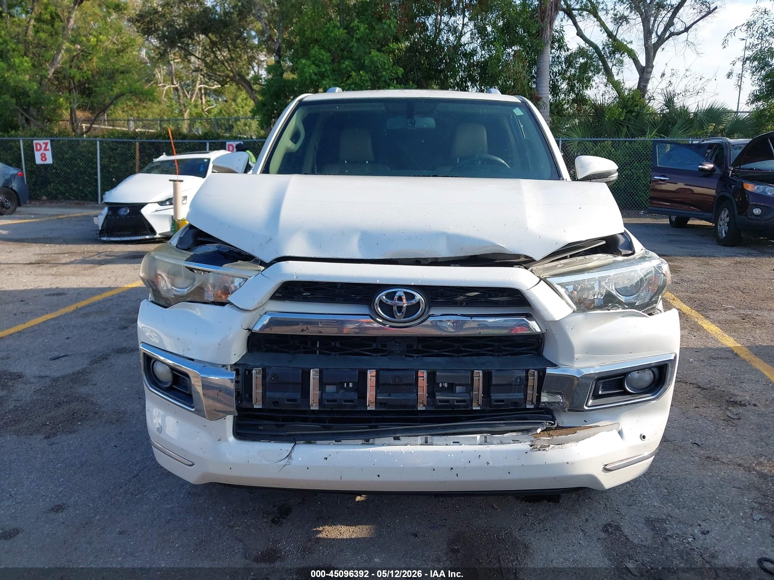 2015 Toyota 4runner Limited White vin: JTEZU5JR0F5101648