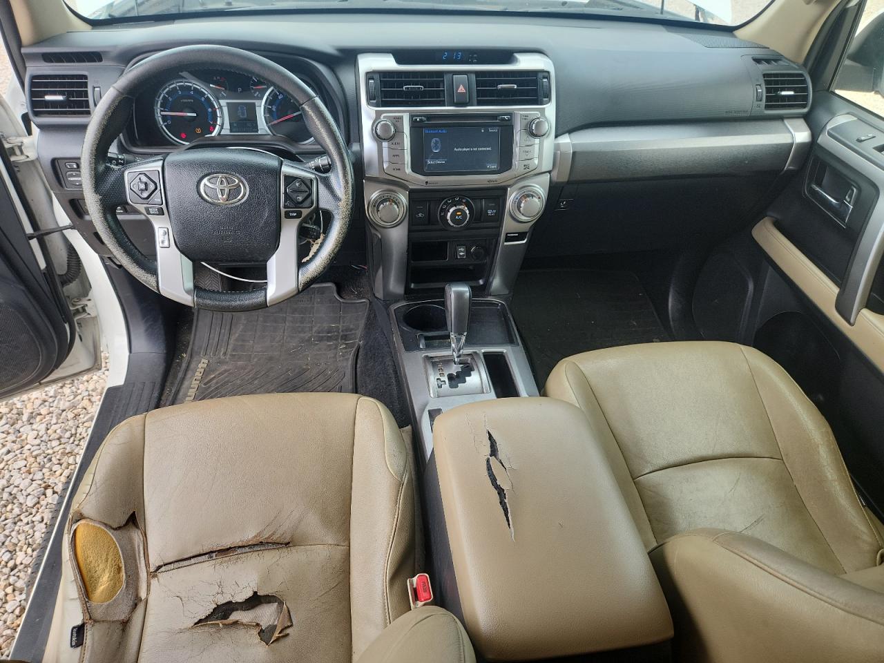 2015 Toyota 4runner Sr5 White vin: JTEZU5JR0F5102329