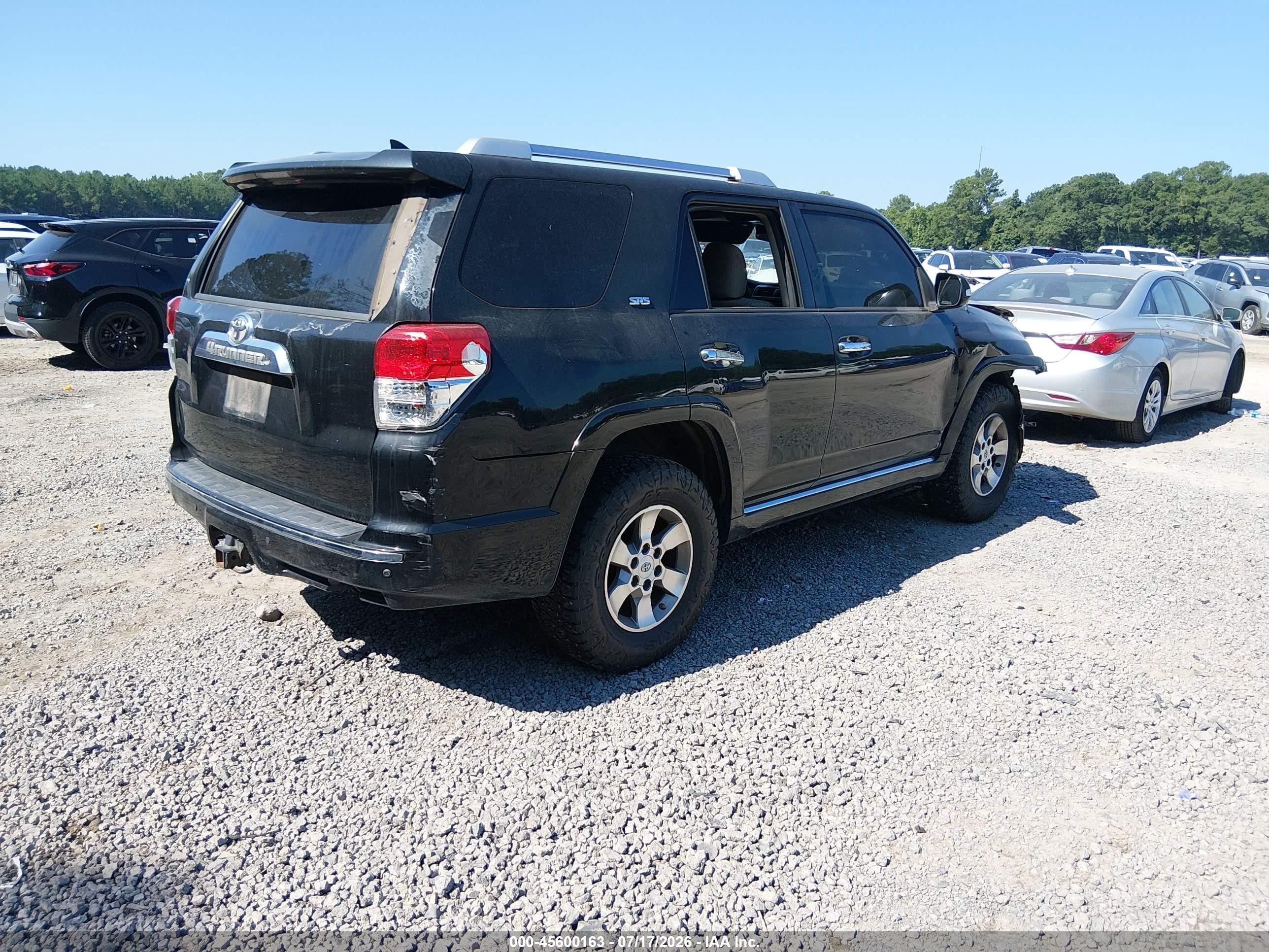 2012 Toyota 4runner Sr5 Black vin: JTEZU5JR1C5043240