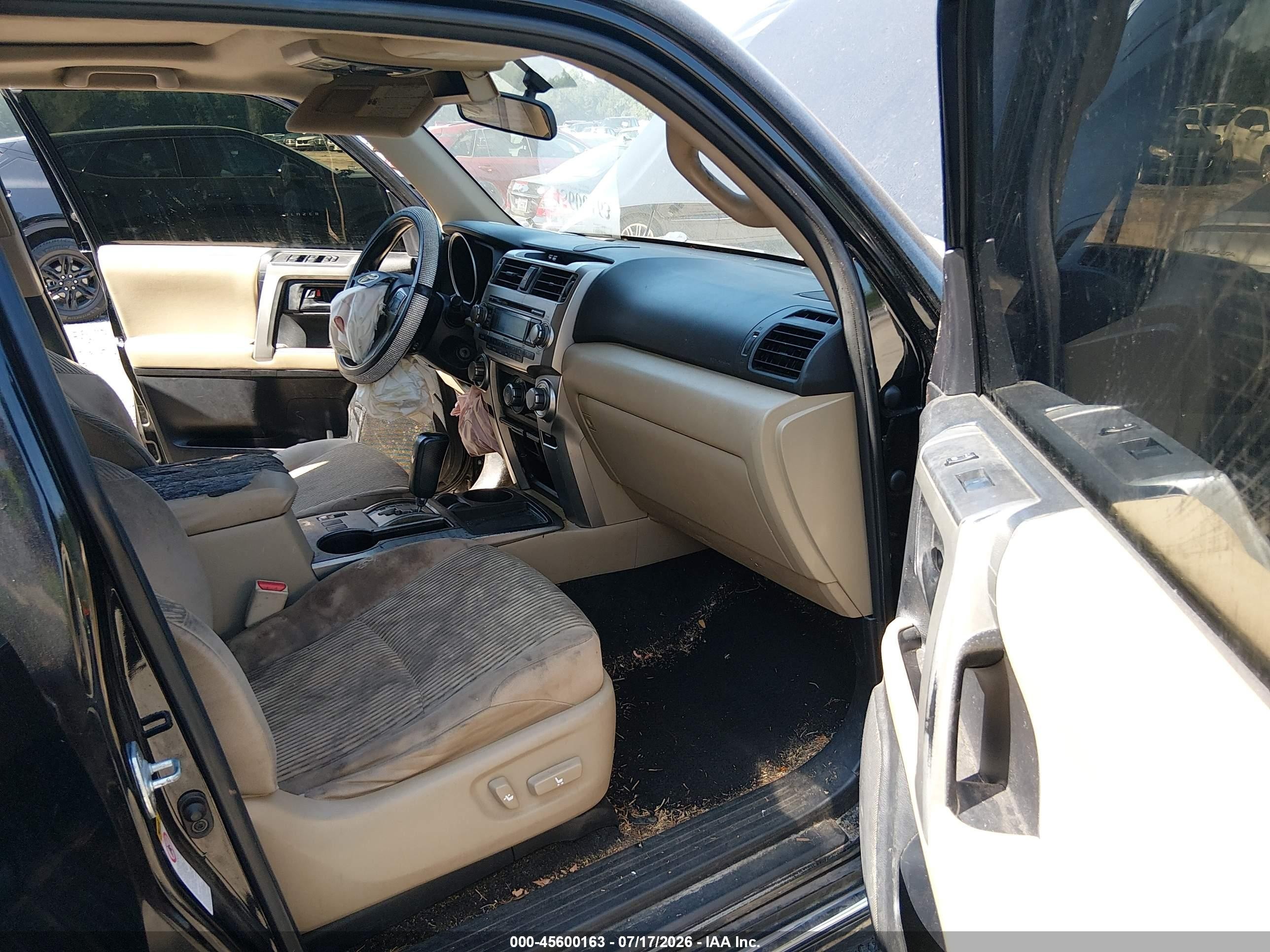2012 Toyota 4runner Sr5 Black vin: JTEZU5JR1C5043240