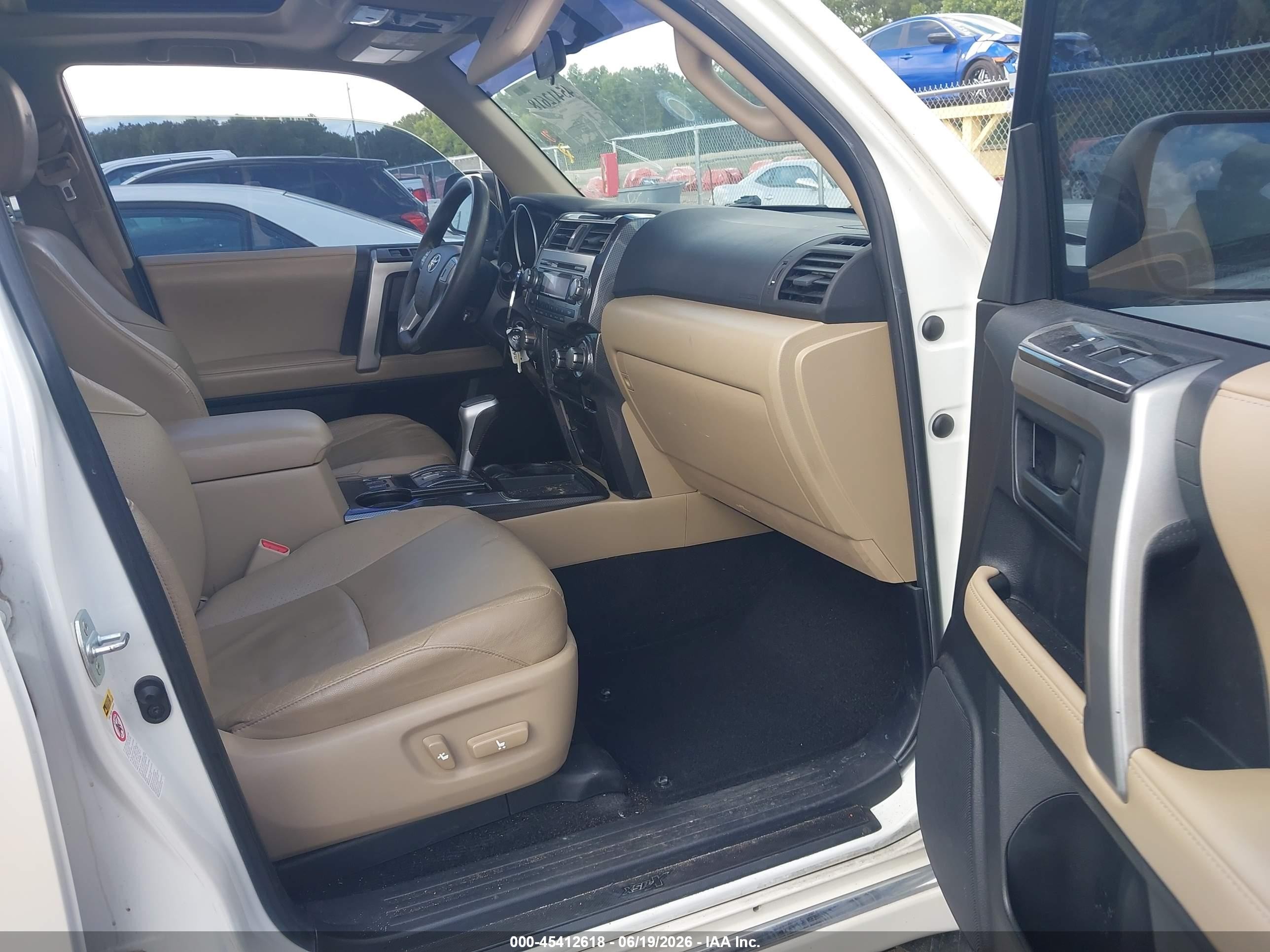 2013 Toyota 4runner Sr5 White vin: JTEZU5JR1D5057737