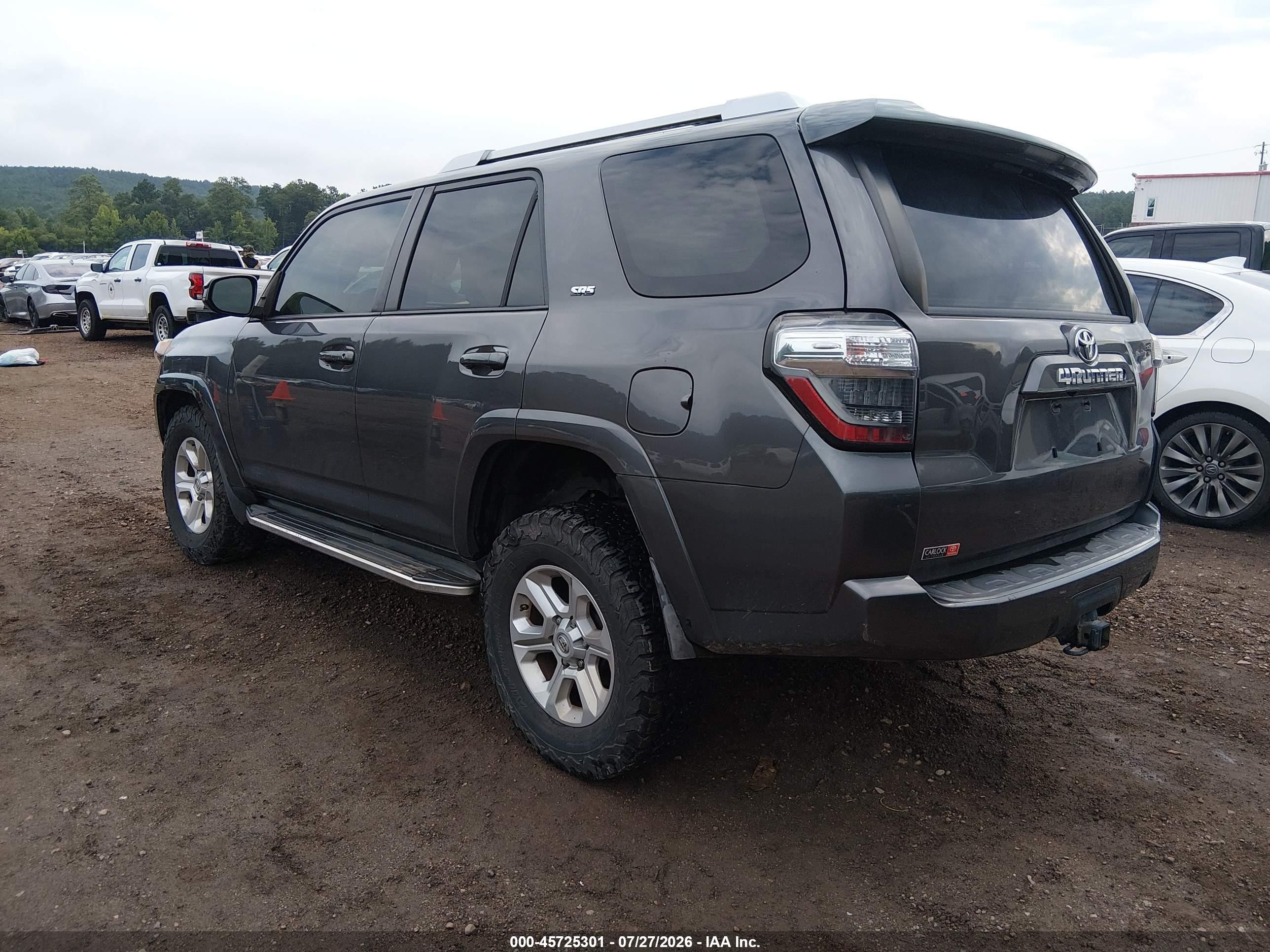 2015 Toyota 4runner Sr5 Gray vin: JTEZU5JR1F5097237