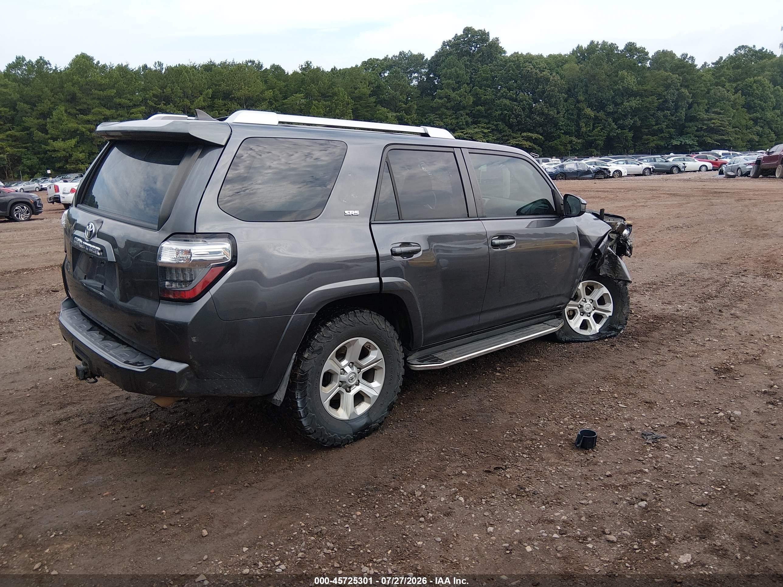 2015 Toyota 4runner Sr5 Gray vin: JTEZU5JR1F5097237