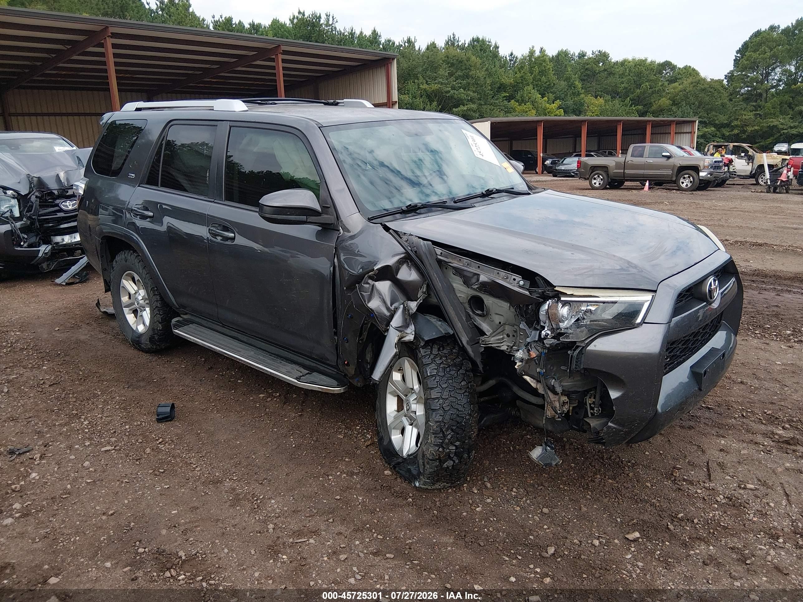 2015 Toyota 4runner Sr5 Gray vin: JTEZU5JR1F5097237