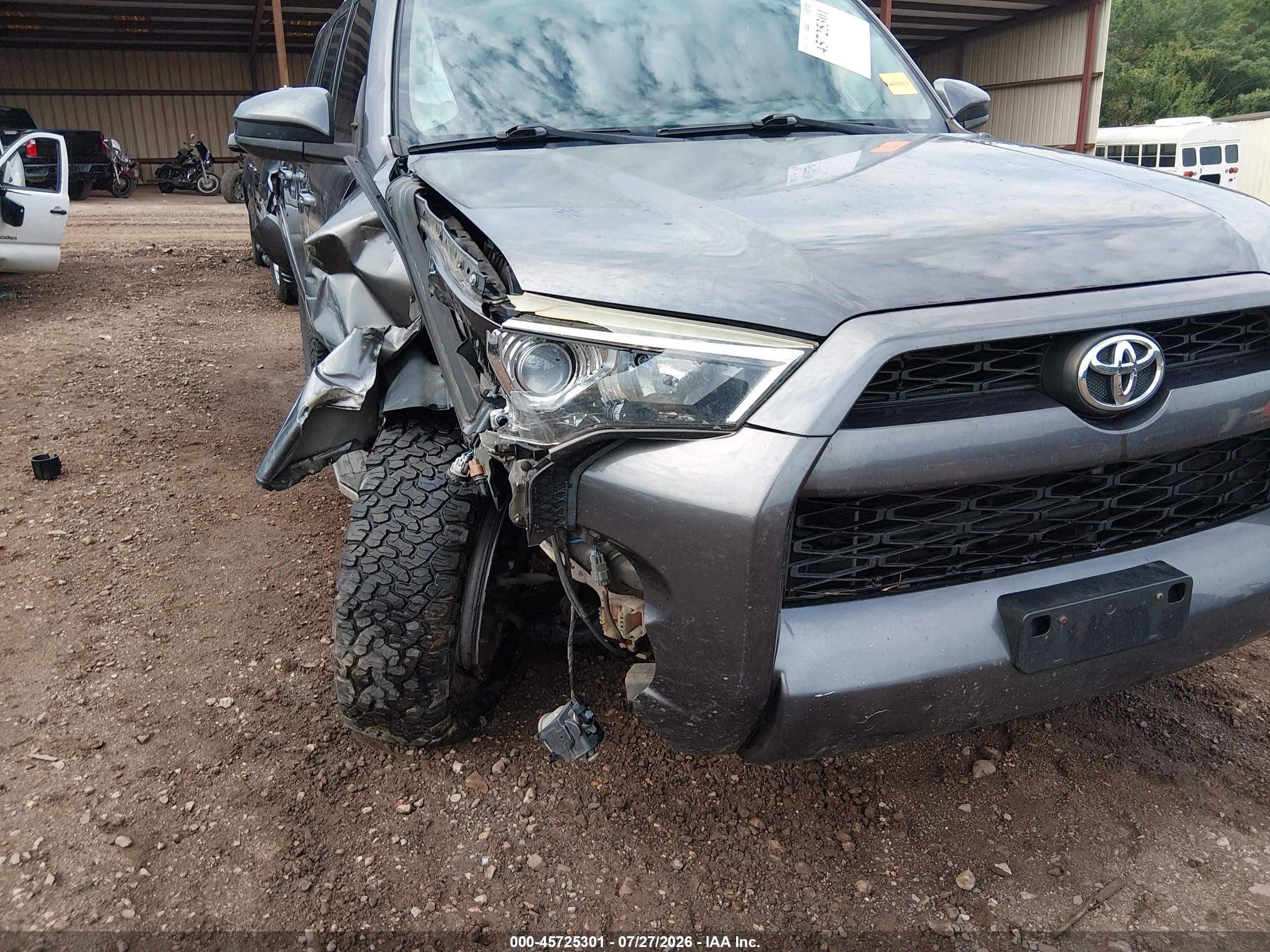 2015 Toyota 4runner Sr5 Gray vin: JTEZU5JR1F5097237