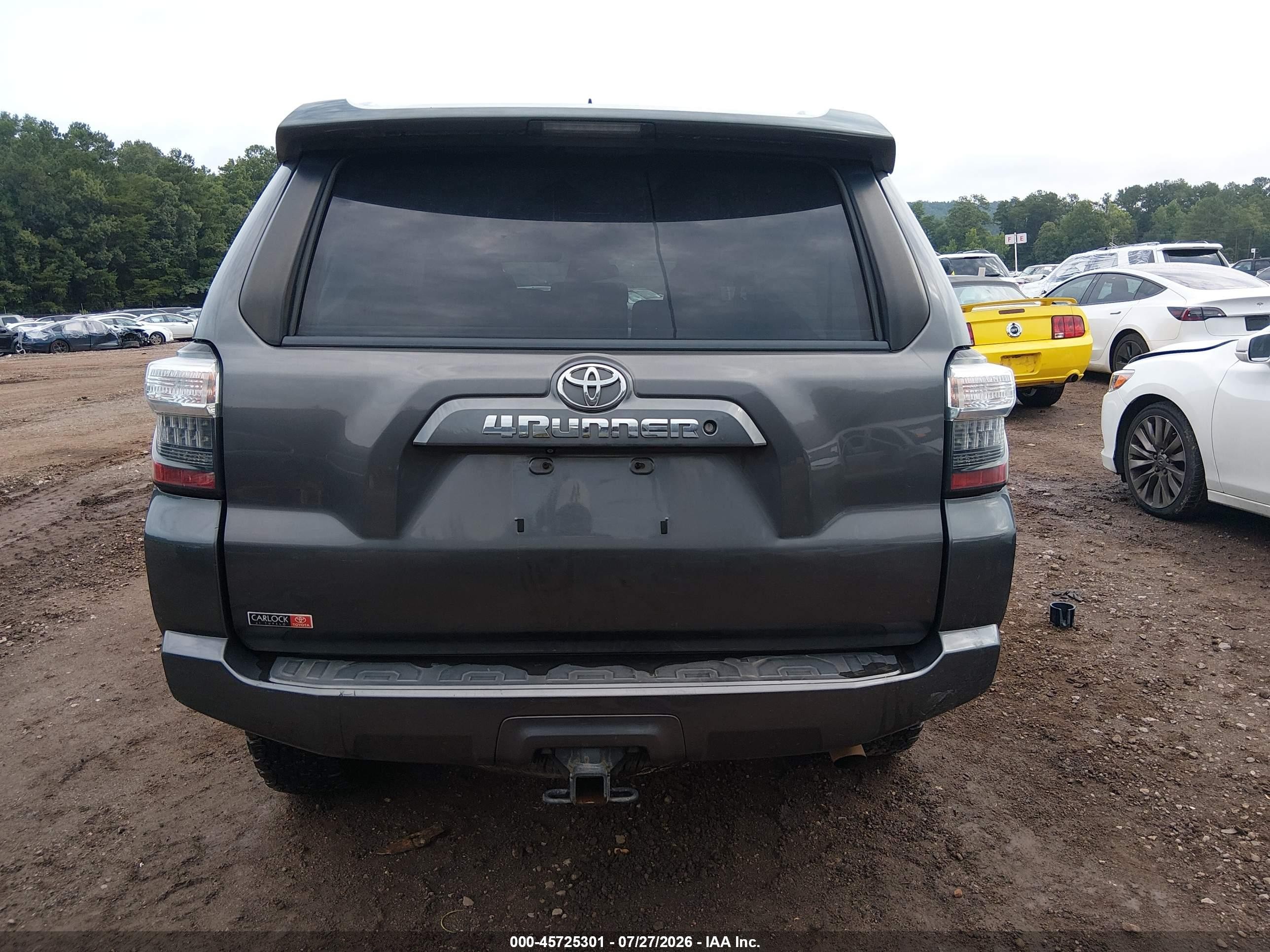 2015 Toyota 4runner Sr5 Gray vin: JTEZU5JR1F5097237