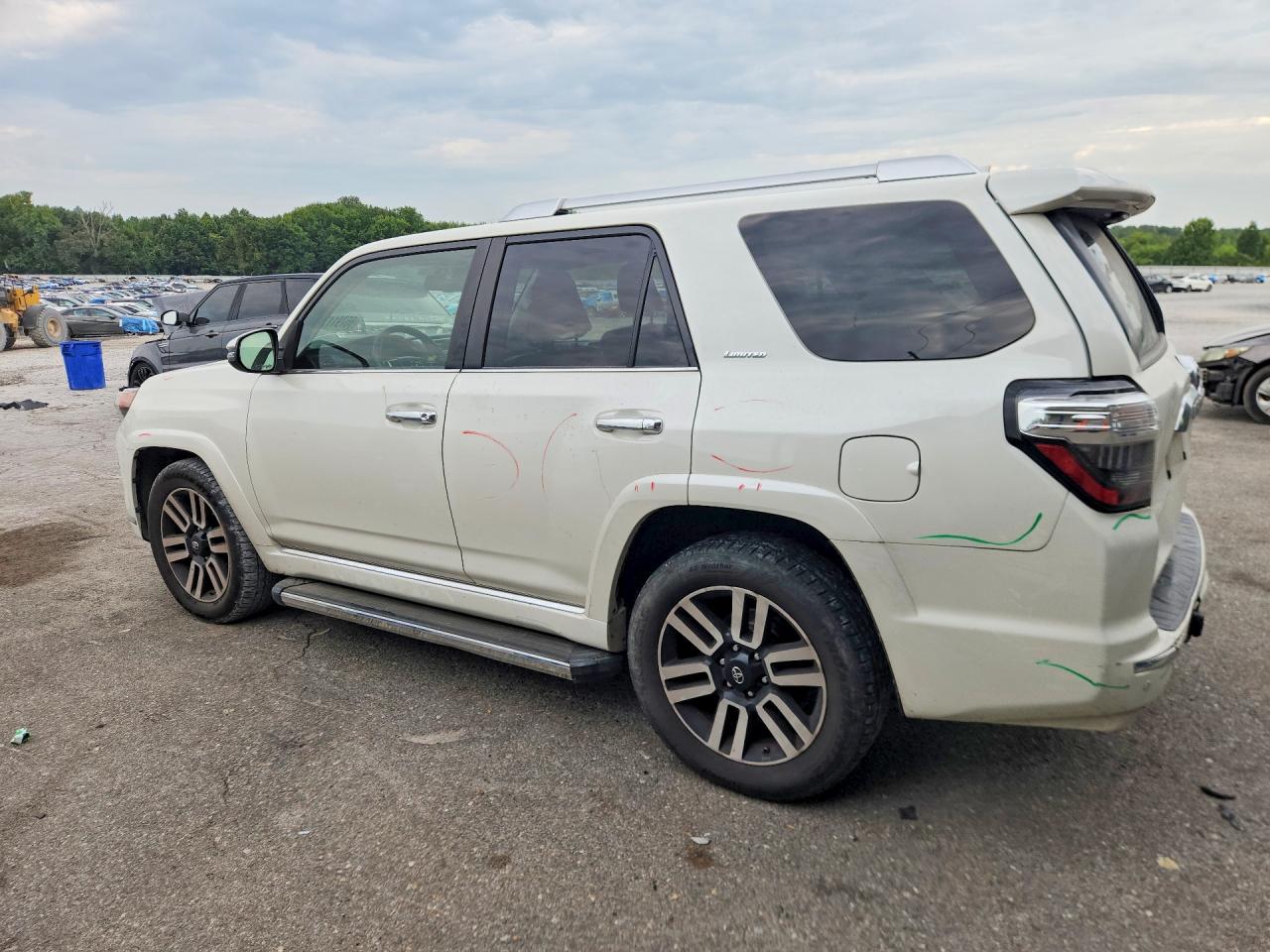 2014 Toyota 4runner Limited White vin: JTEZU5JR2E5083636