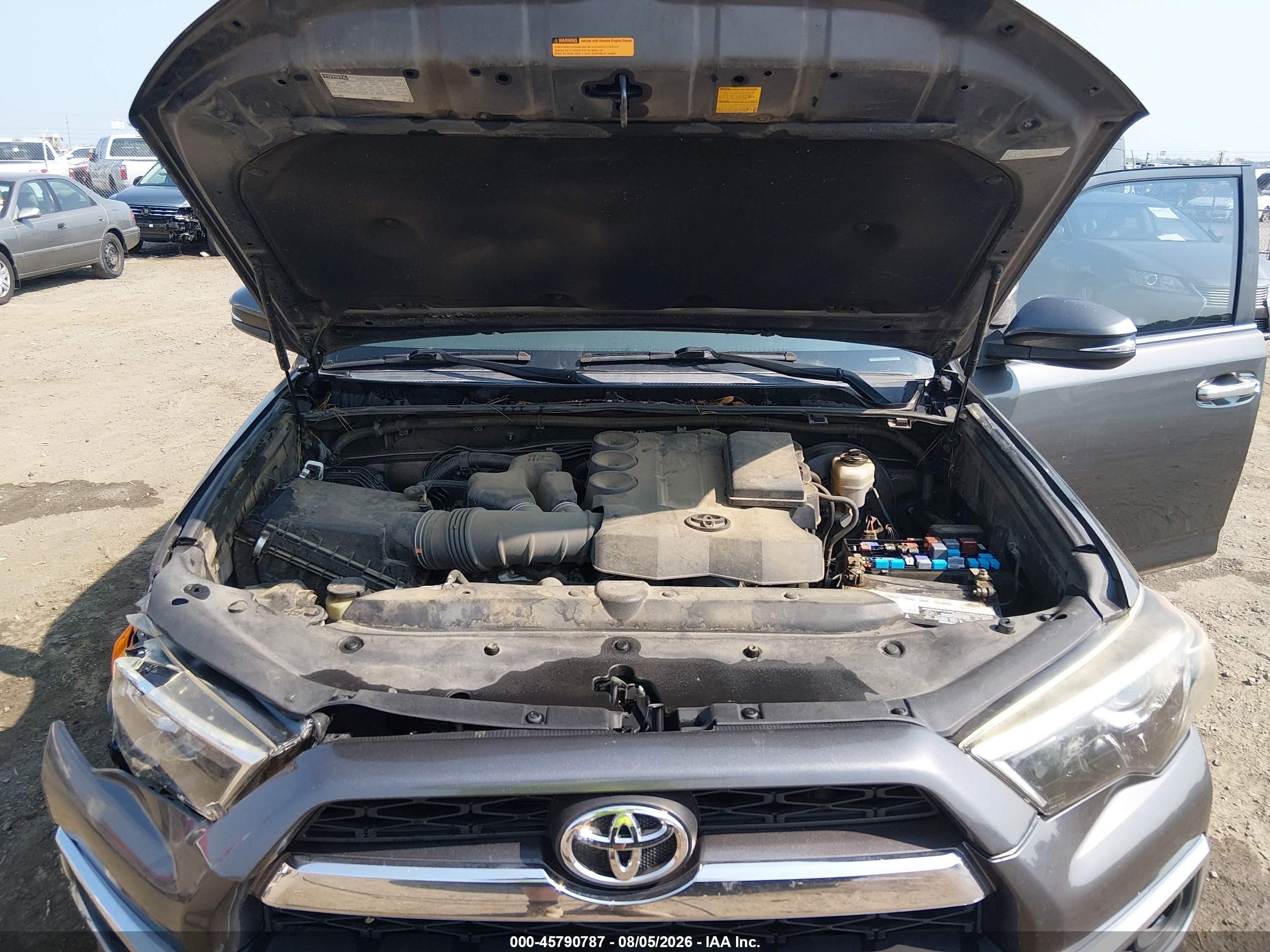 2016 Toyota 4runner Limited Gray vin: JTEZU5JR2G5131834