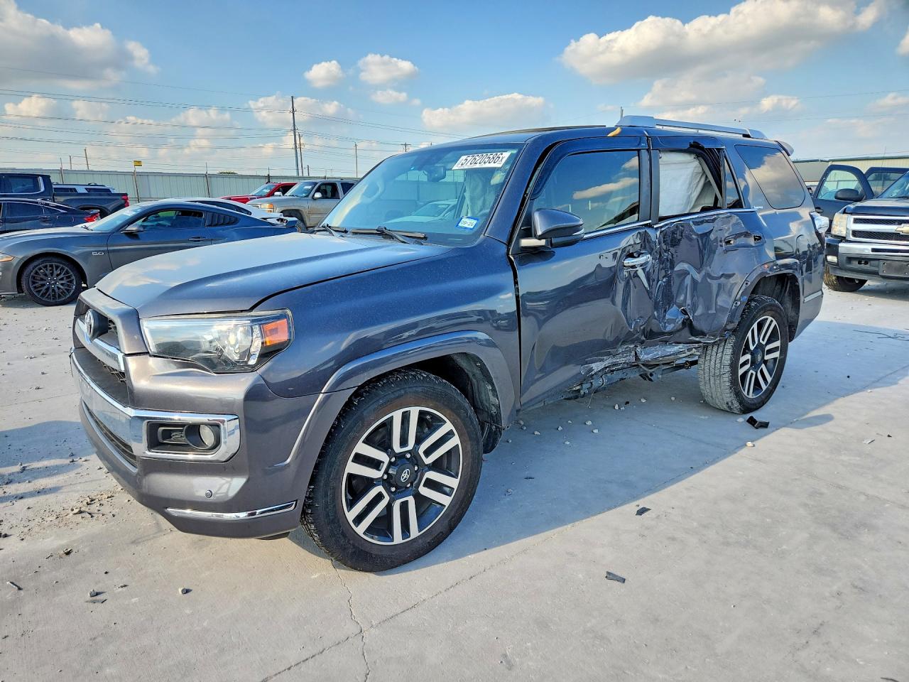 2017 Toyota 4runner Limited Серый vin: JTEZU5JR2H5154001