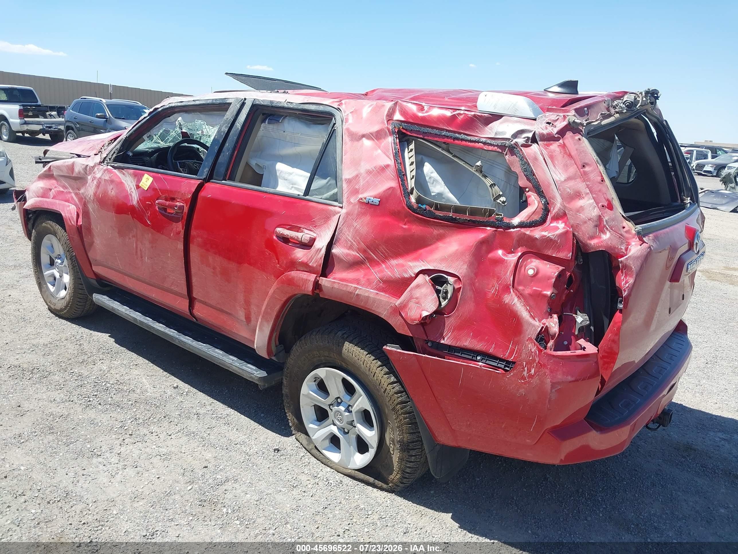 2018 Toyota 4runner Sr5 Premium Red vin: JTEZU5JR2J5169796