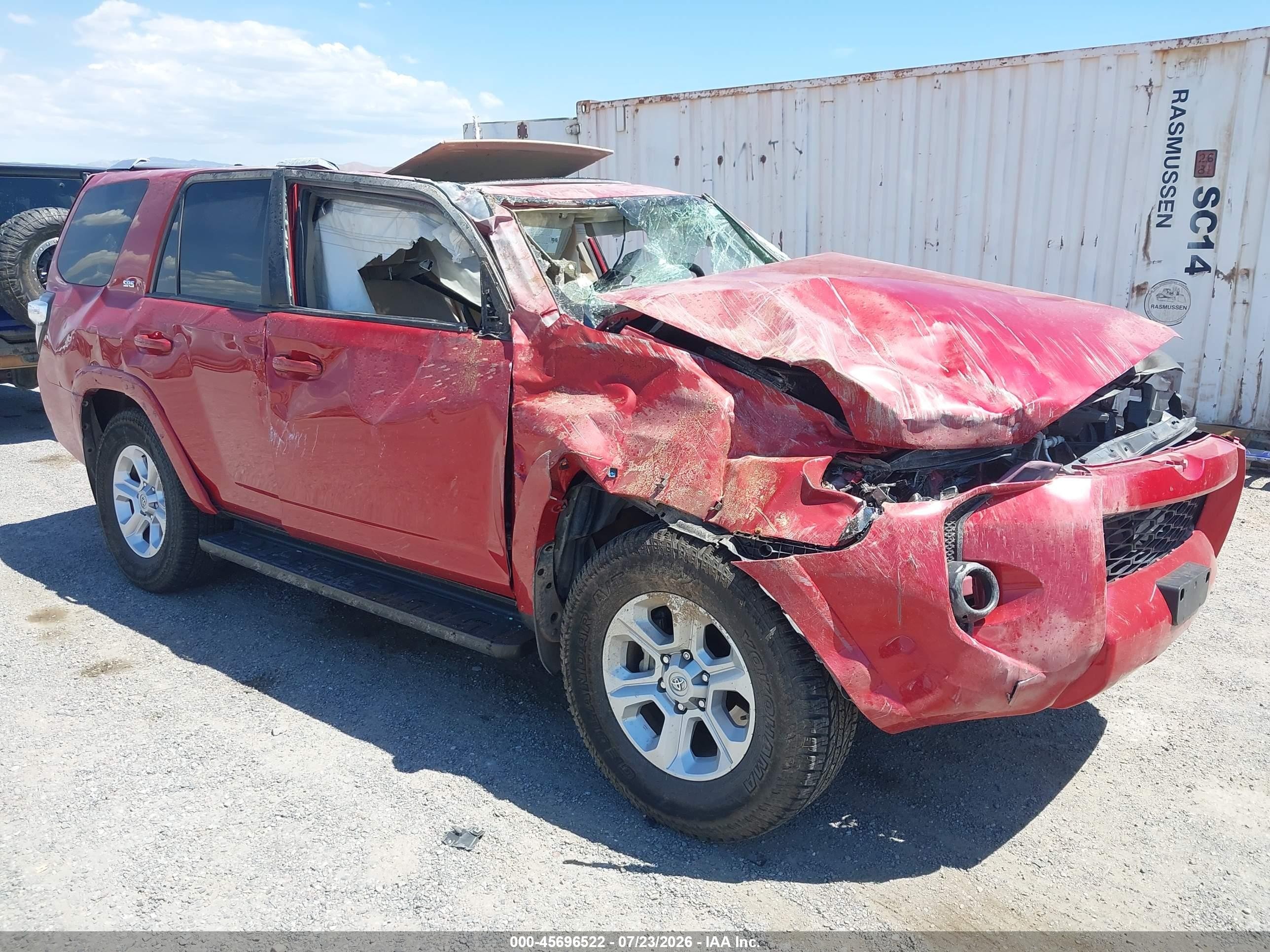2018 Toyota 4runner Sr5 Premium Red vin: JTEZU5JR2J5169796