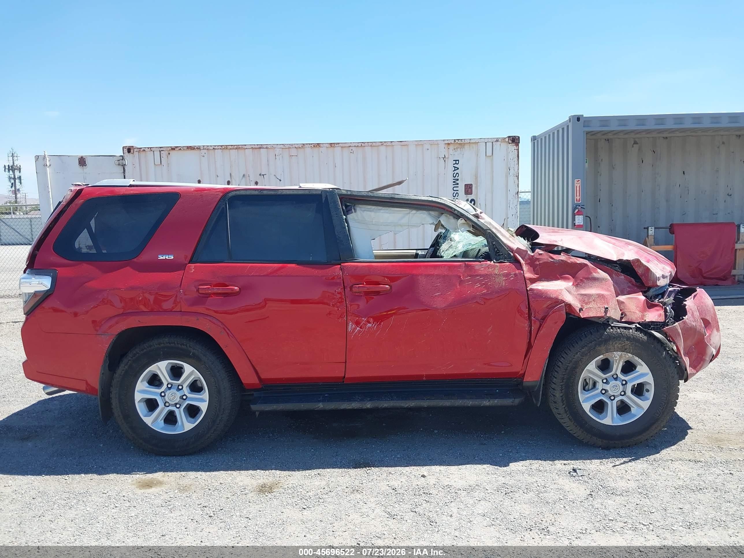2018 Toyota 4runner Sr5 Premium Red vin: JTEZU5JR2J5169796