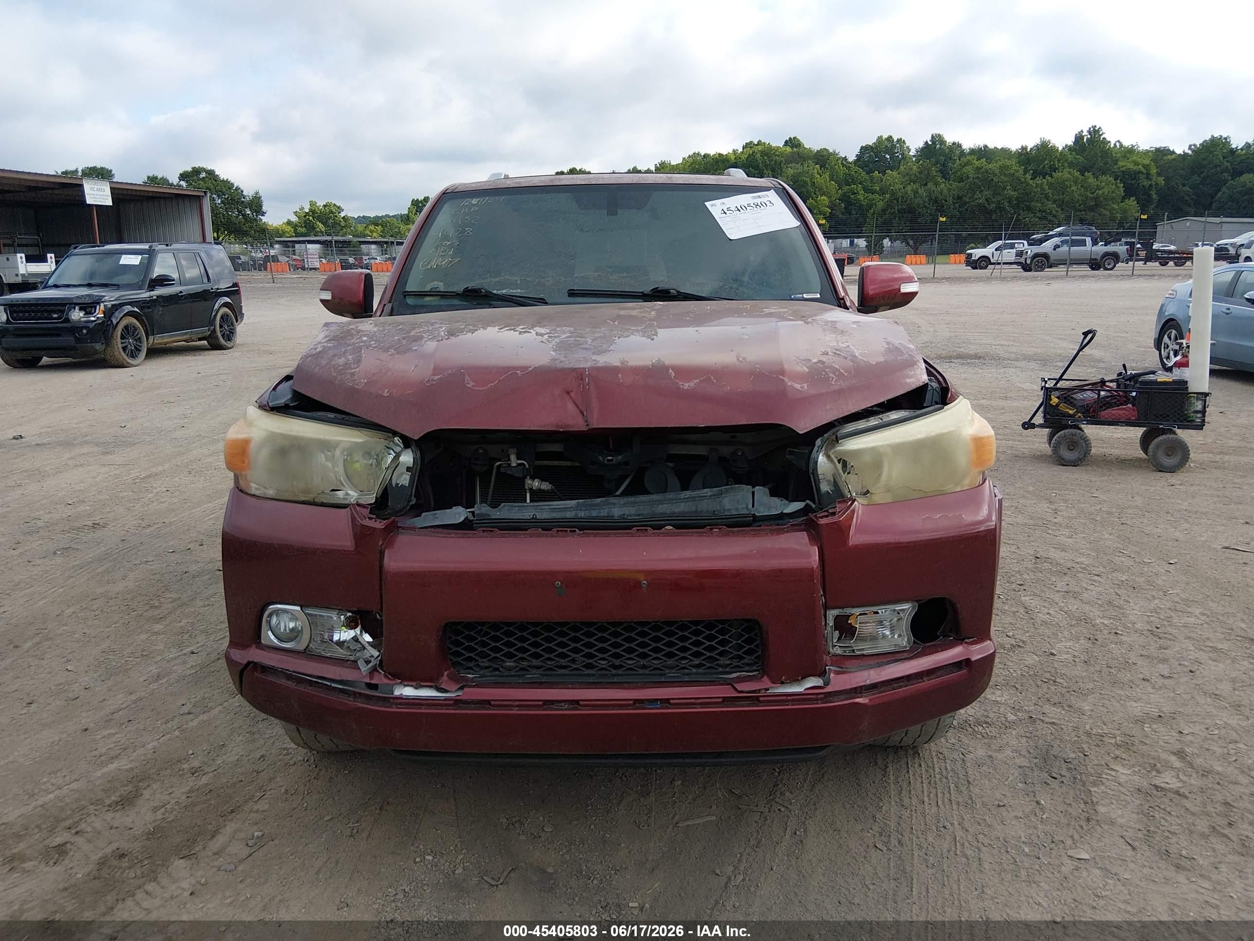 2011 Toyota 4runner Sr5 V6 Maroon vin: JTEZU5JR3B5024428