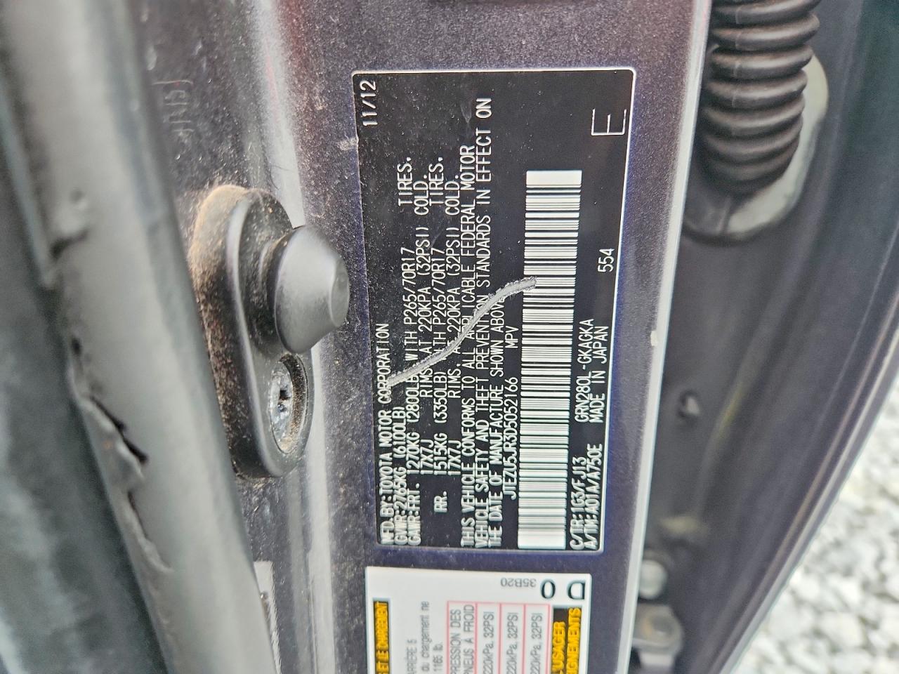 2013 Toyota 4runner Sr5 Gray vin: JTEZU5JR3D5052166