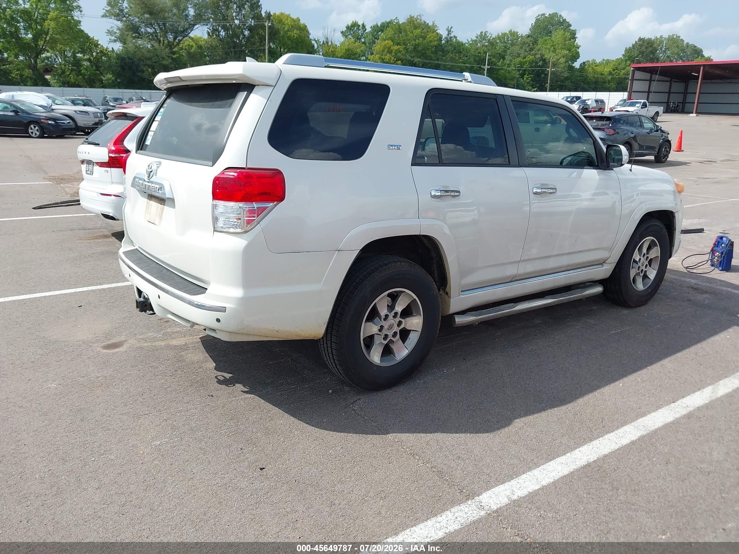 2013 Toyota 4runner Sr5 White vin: JTEZU5JR3D5061787