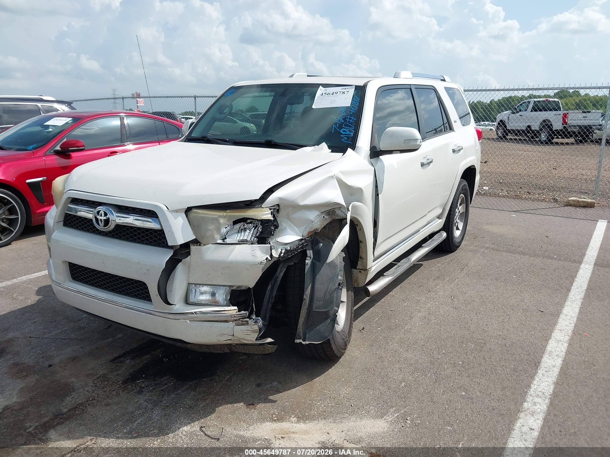 2013 Toyota 4runner Sr5 White vin: JTEZU5JR3D5061787