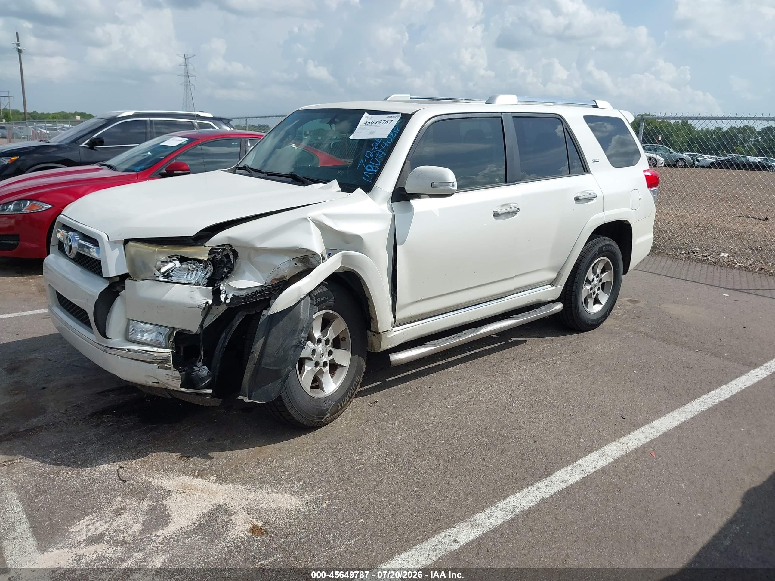 2013 Toyota 4runner Sr5 White vin: JTEZU5JR3D5061787