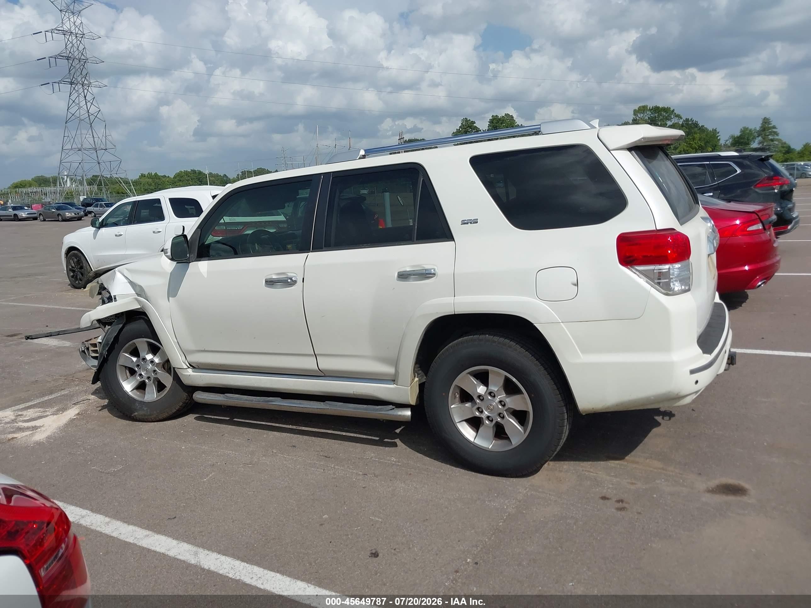 2013 Toyota 4runner Sr5 White vin: JTEZU5JR3D5061787