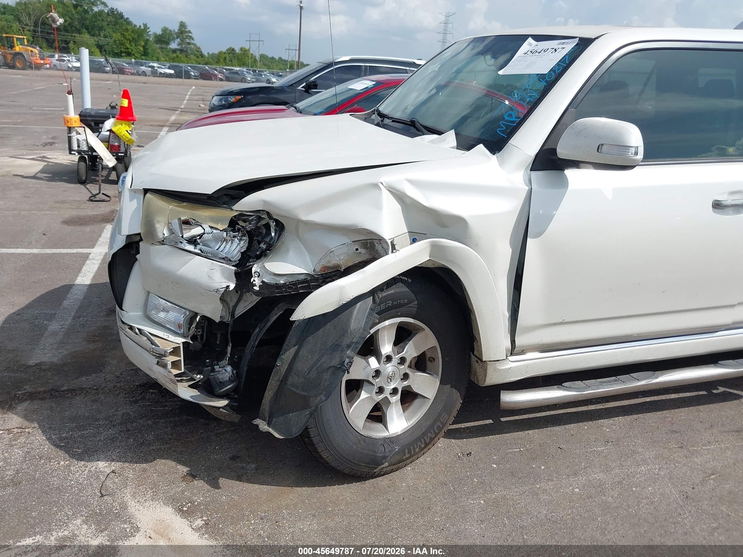 2013 Toyota 4runner Sr5 White vin: JTEZU5JR3D5061787