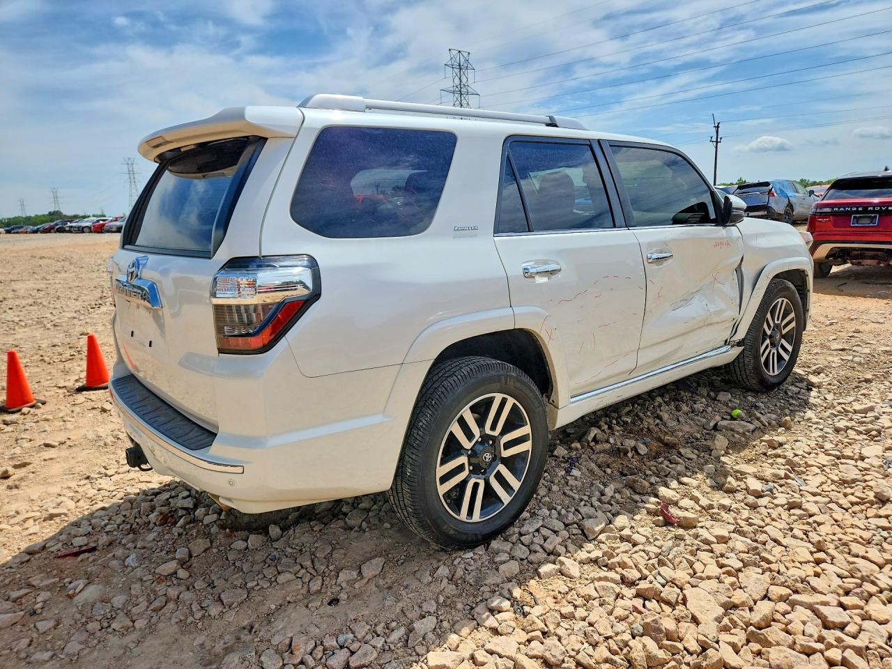 2014 Toyota 4runner Limited White vin: JTEZU5JR3E5068336