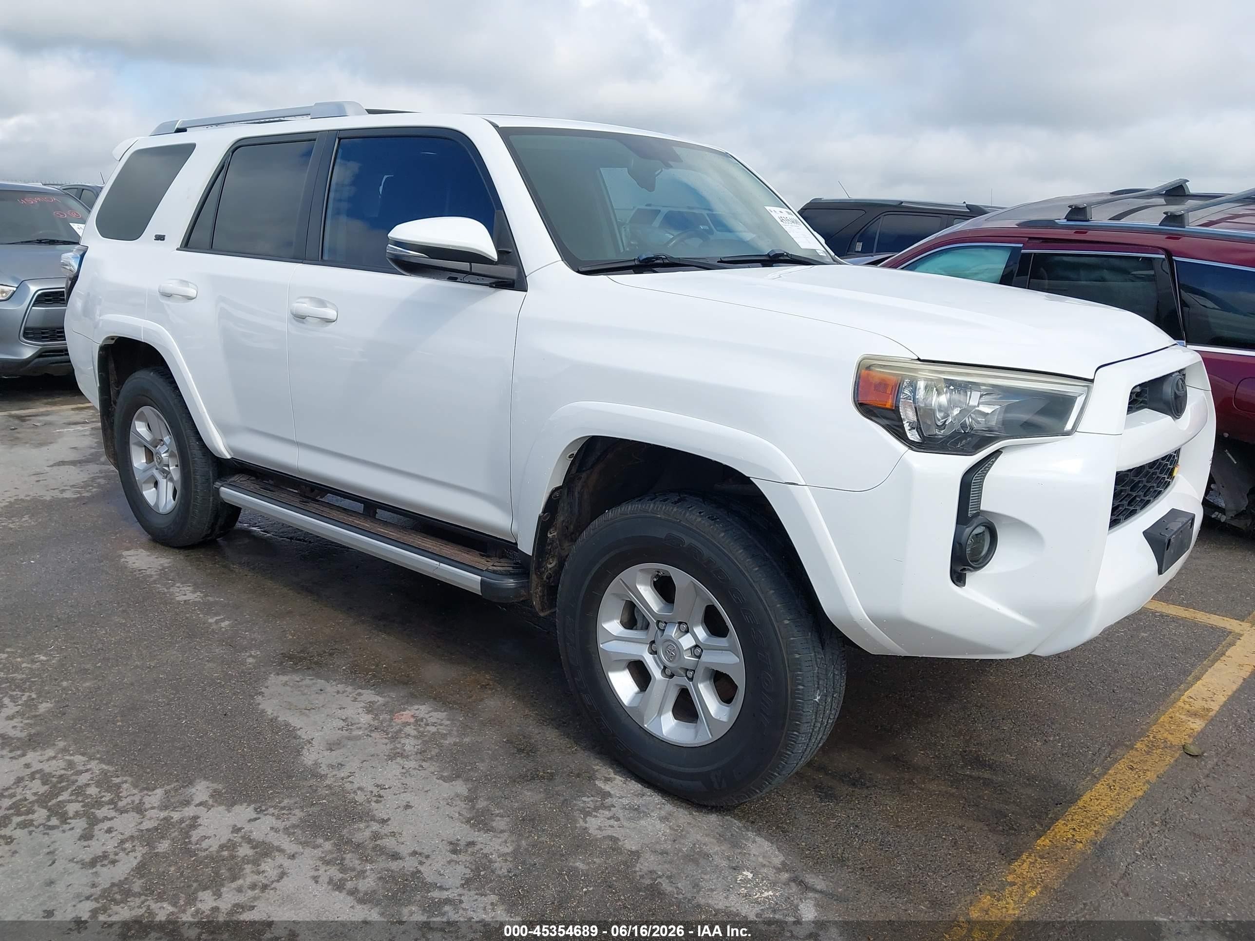 2014 Toyota 4runner Sr5 Premium White vin: JTEZU5JR3E5072497