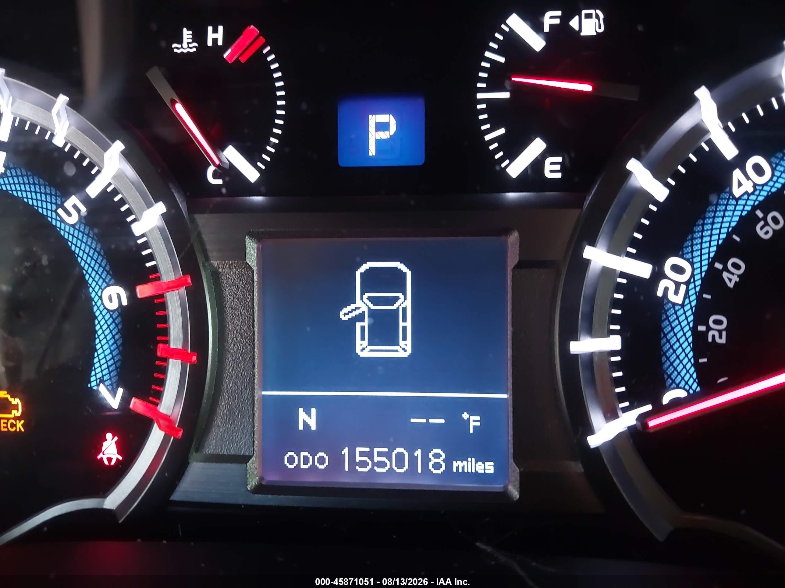 2015 Toyota 4runner Sr5 Red vin: JTEZU5JR3F5097580