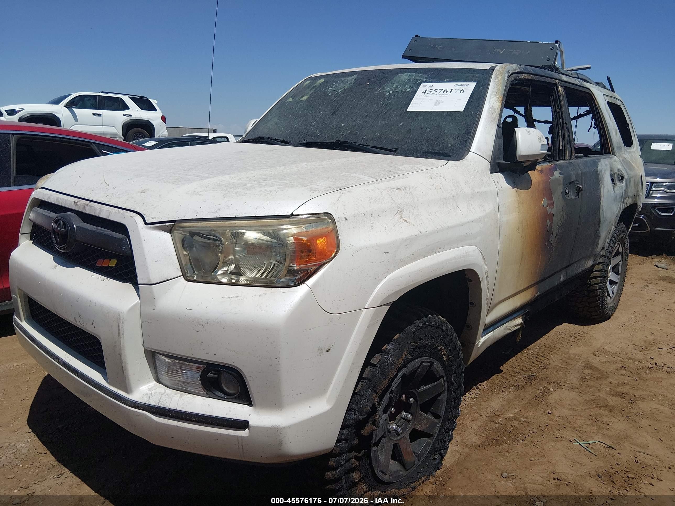 2010 Toyota 4runner Sr5 V6 White vin: JTEZU5JR4A5000315