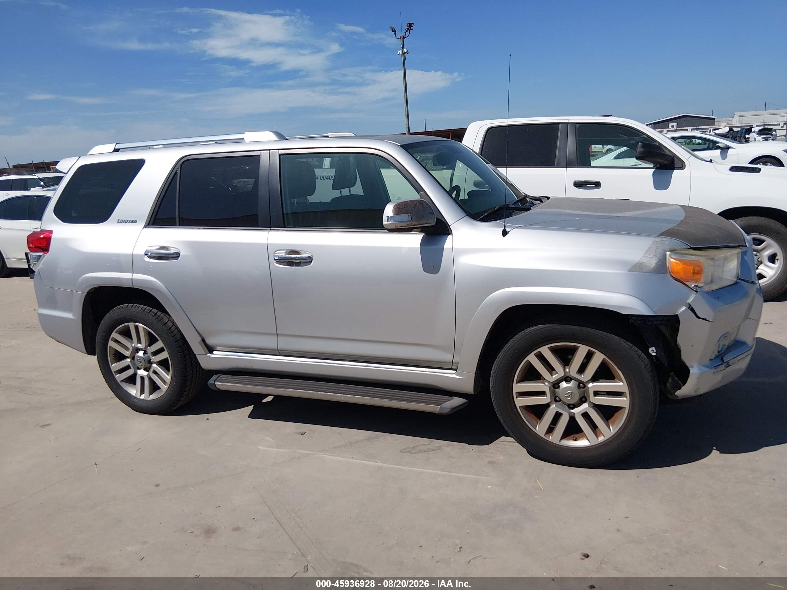 2010 Toyota 4runner Limited V6 Silver vin: JTEZU5JR4A5007488