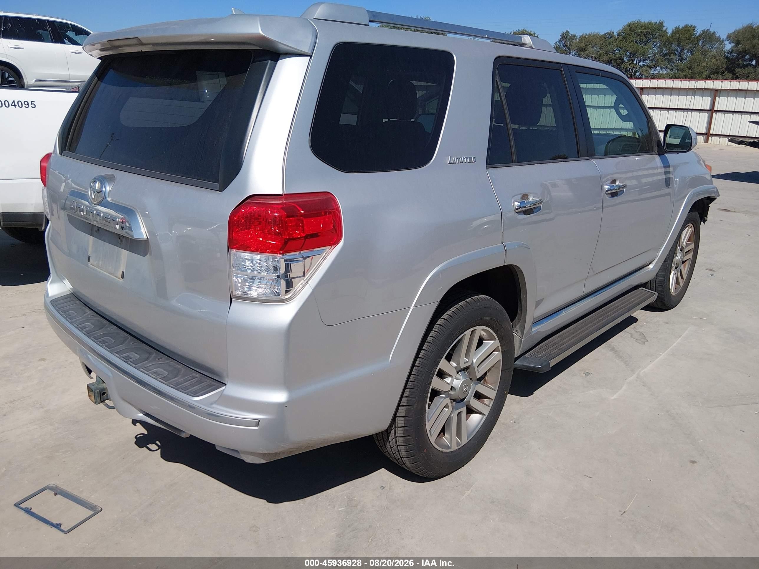 2010 Toyota 4runner Limited V6 Silver vin: JTEZU5JR4A5007488