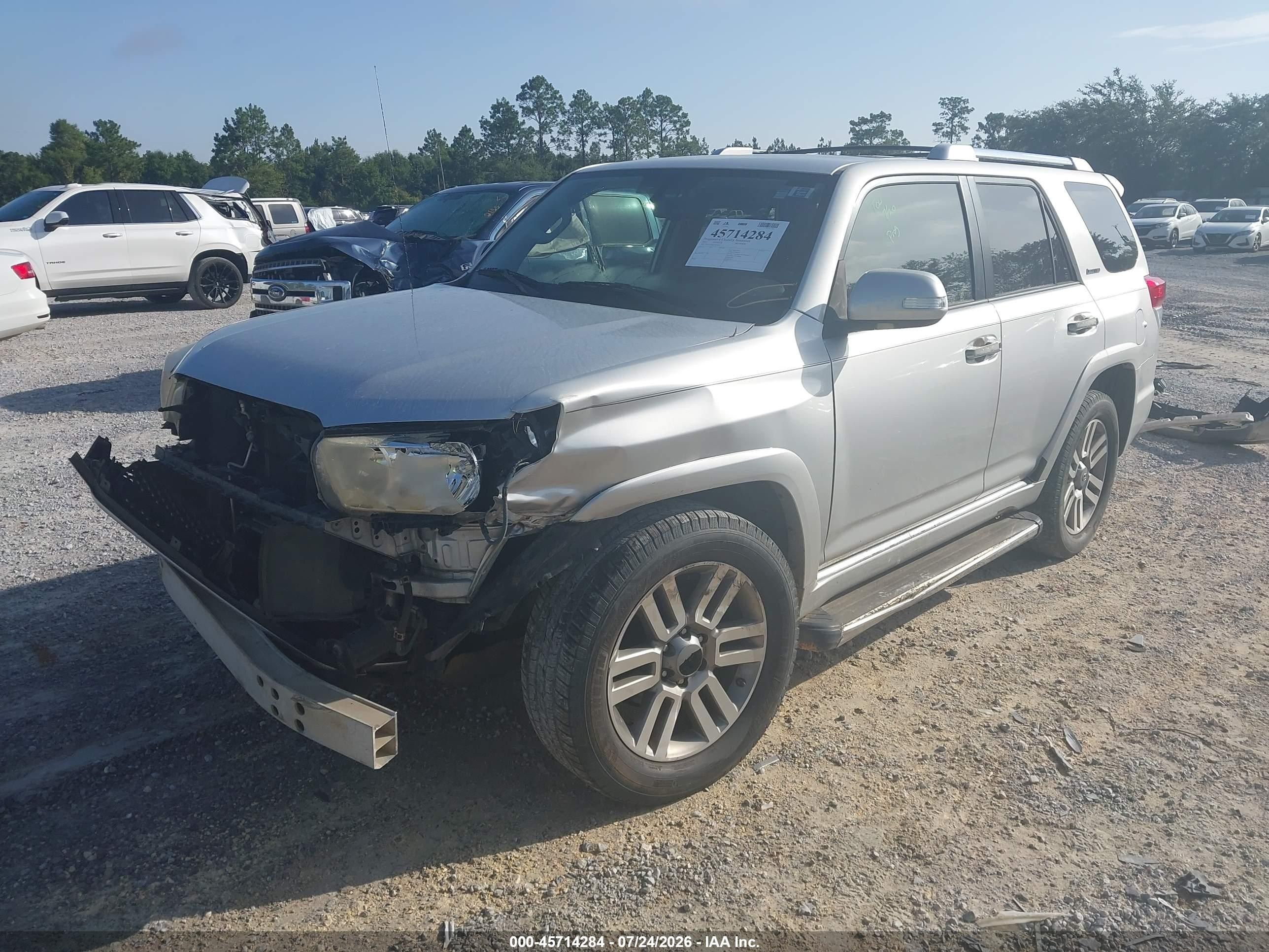 2012 Toyota 4runner Limited Серебряный vin: JTEZU5JR4C5042924