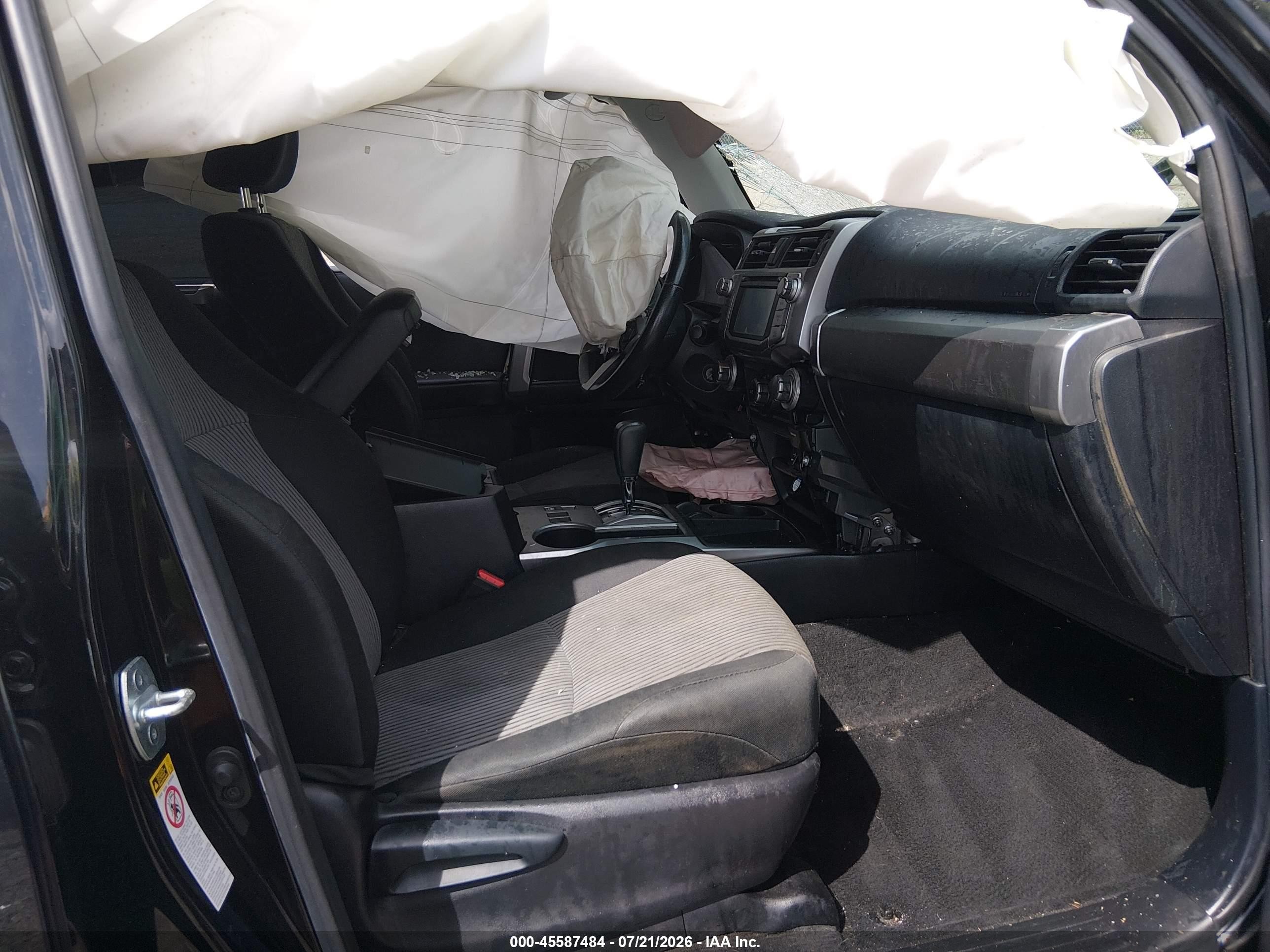 2014 Toyota 4runner Sr5 Black vin: JTEZU5JR4E5067292
