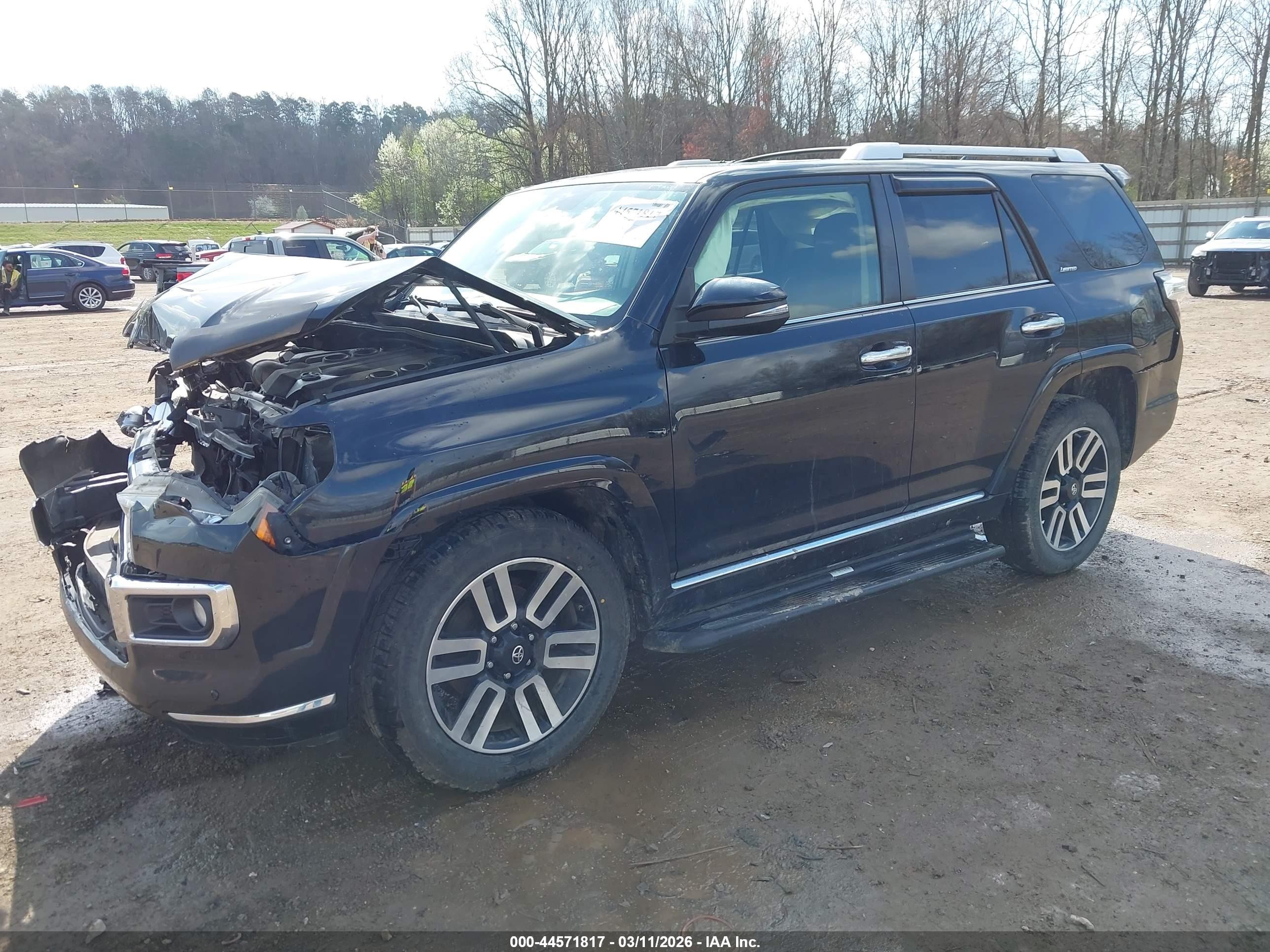 2014 Toyota 4runner Limited Black vin: JTEZU5JR4E5074968