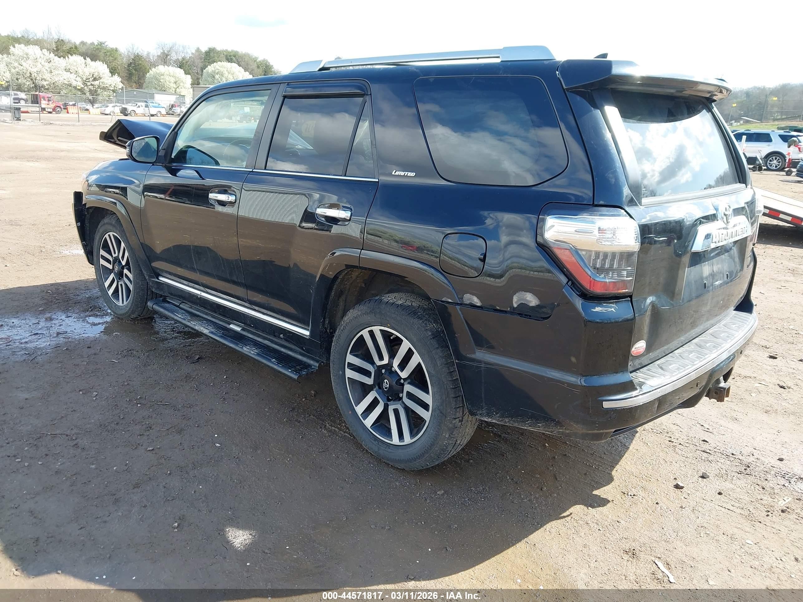 2014 Toyota 4runner Limited Black vin: JTEZU5JR4E5074968