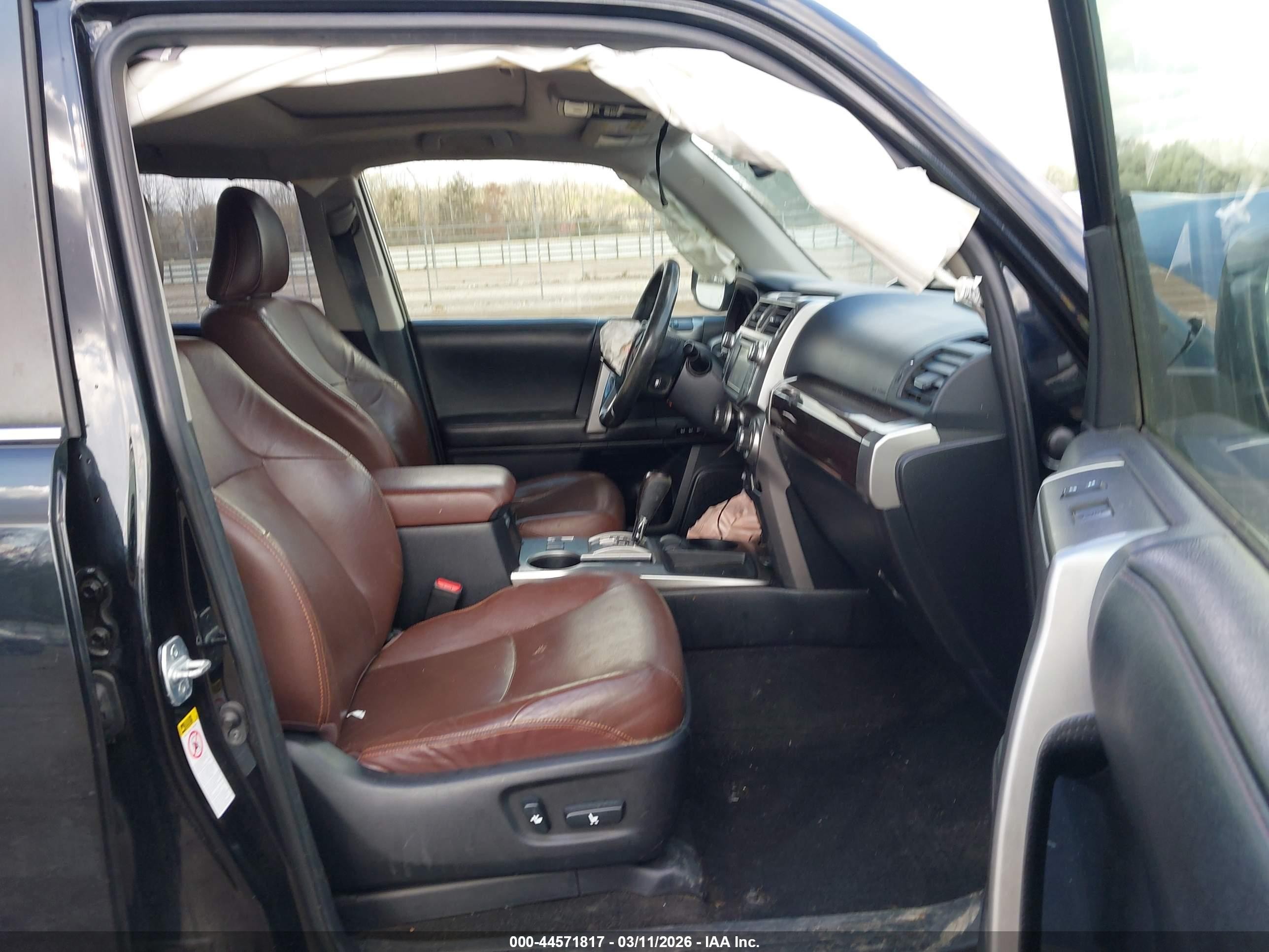 2014 Toyota 4runner Limited Black vin: JTEZU5JR4E5074968