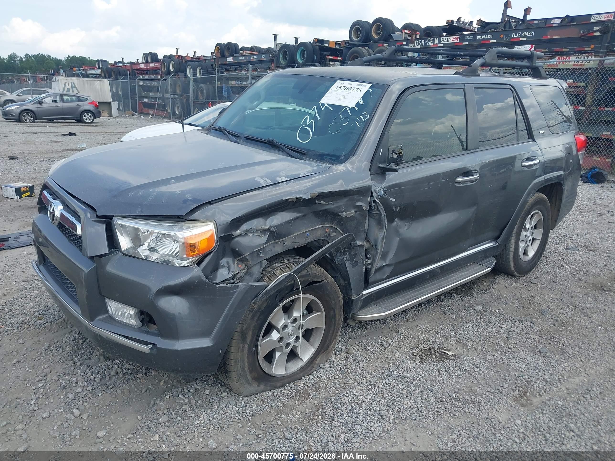 2012 Toyota 4runner Sr5 Gray vin: JTEZU5JR5C5037487