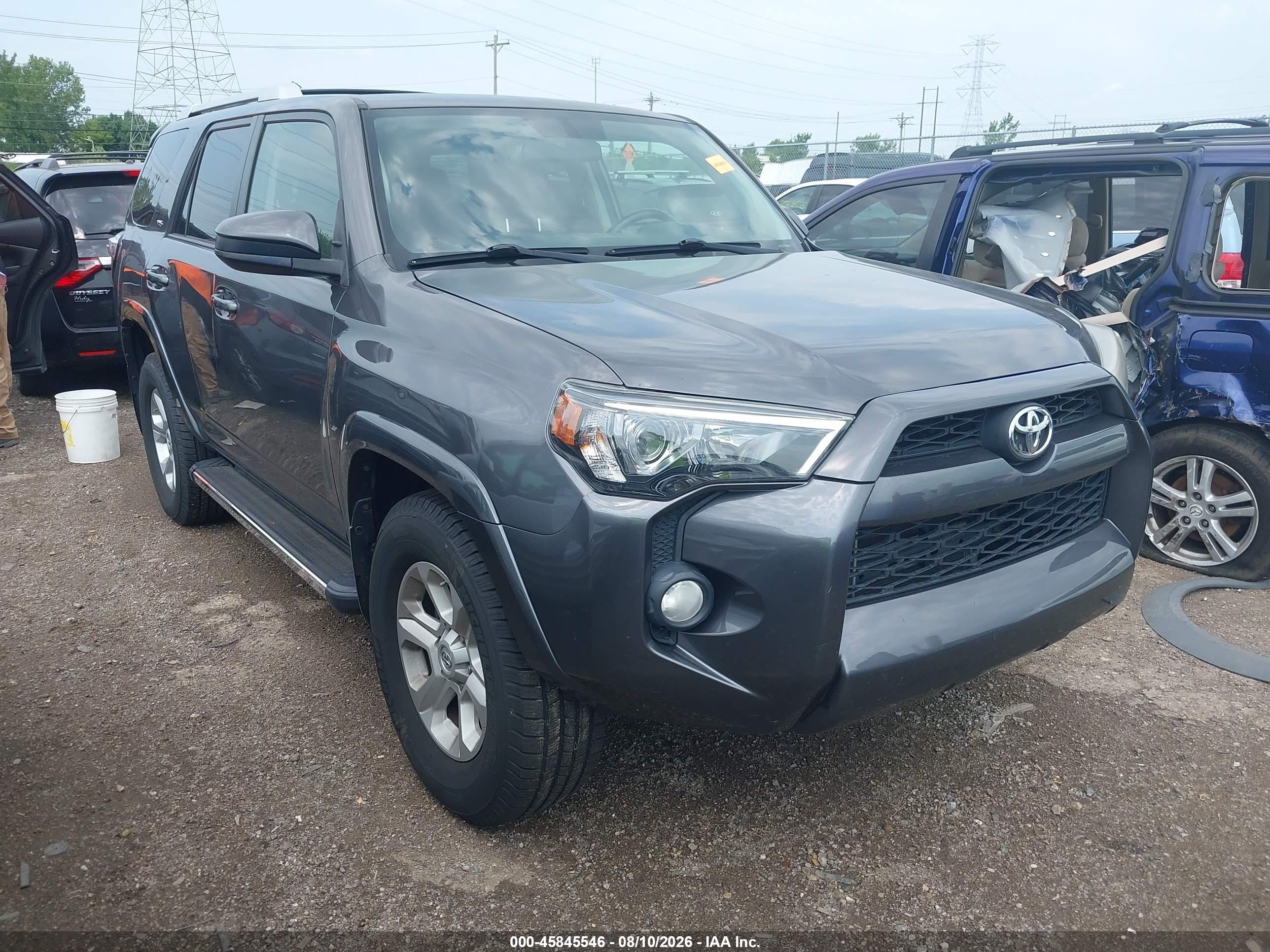 2014 Toyota 4runner Sr5 Gray vin: JTEZU5JR5E5070413