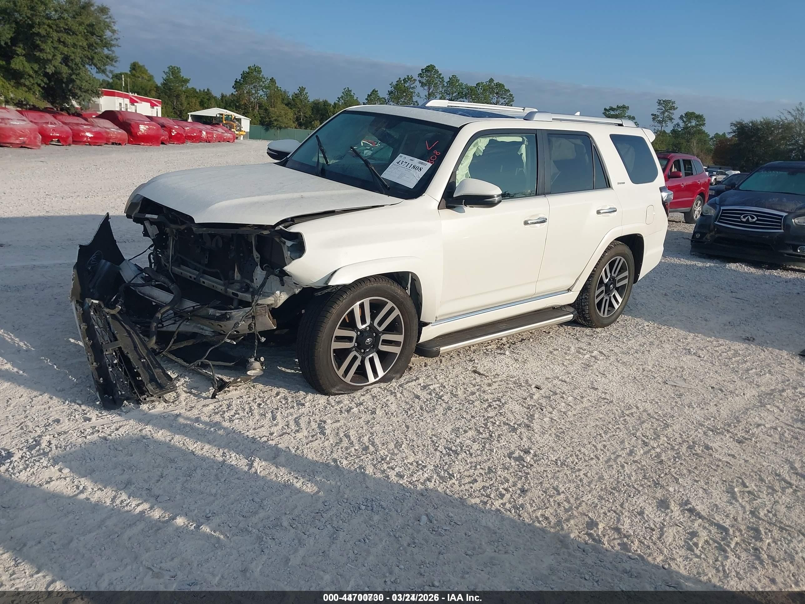 2015 Toyota 4runner Limited White vin: JTEZU5JR5F5093028