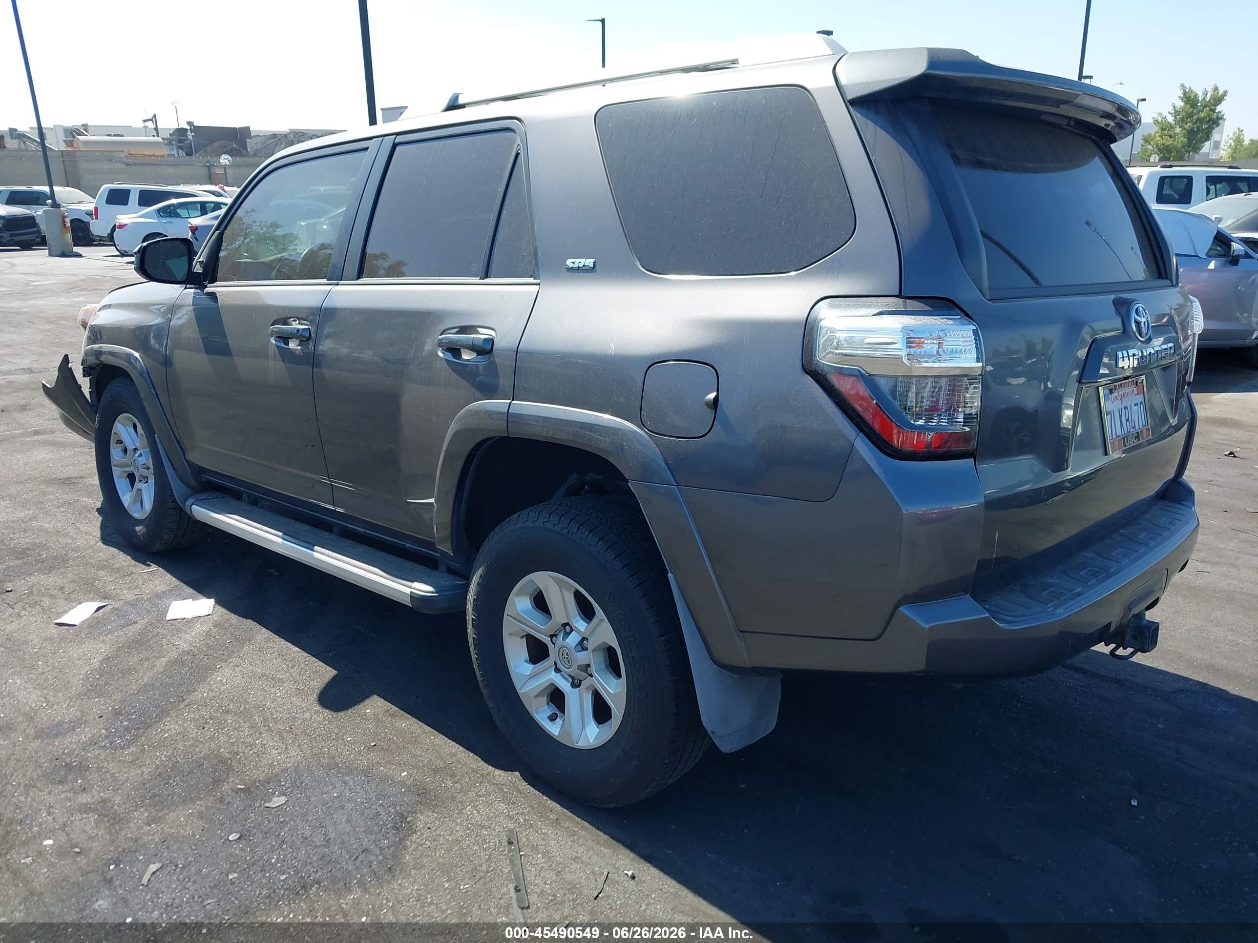 2015 Toyota 4runner Sr5 Gray vin: JTEZU5JR5F5102326