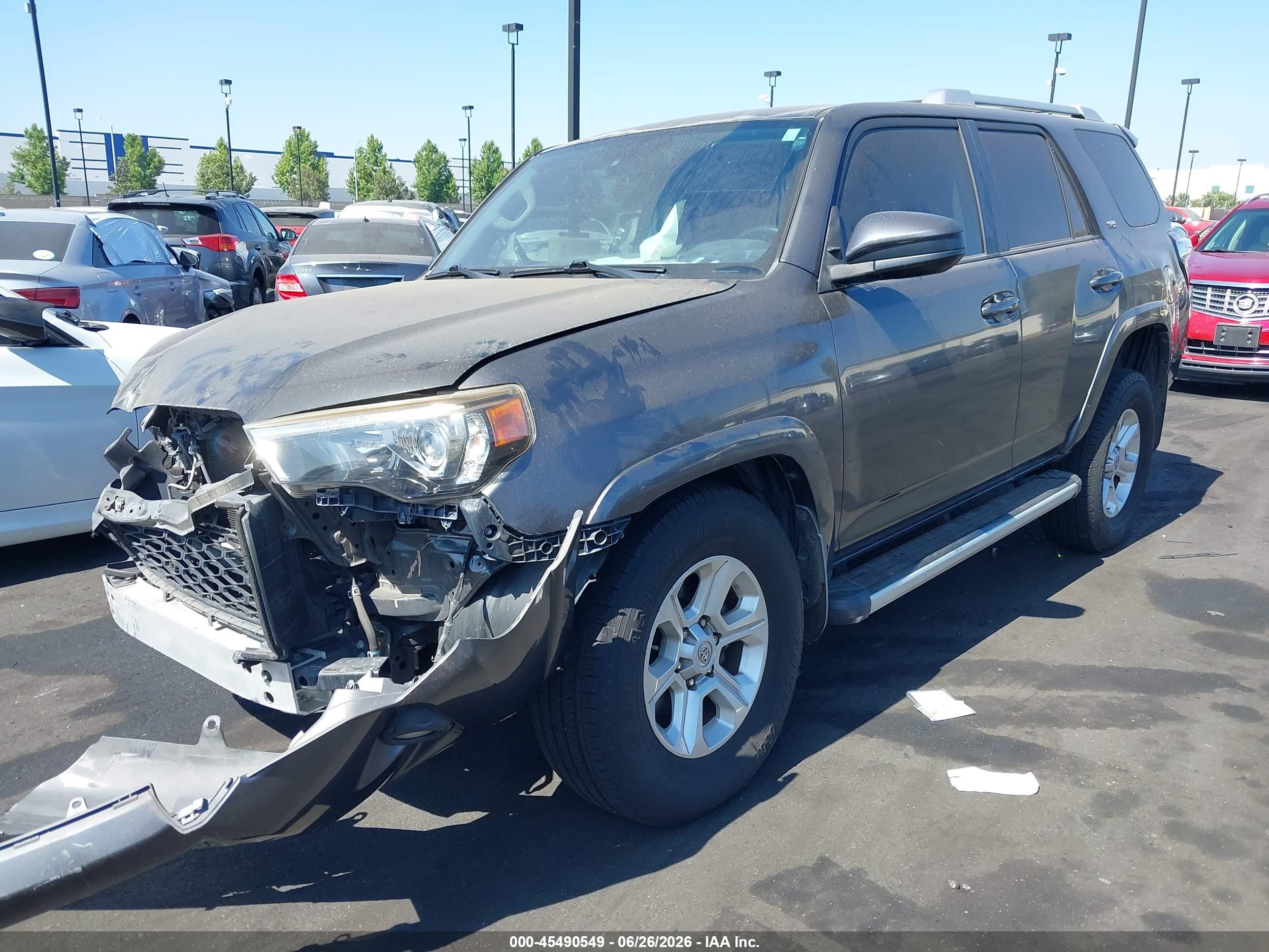 2015 Toyota 4runner Sr5 Gray vin: JTEZU5JR5F5102326