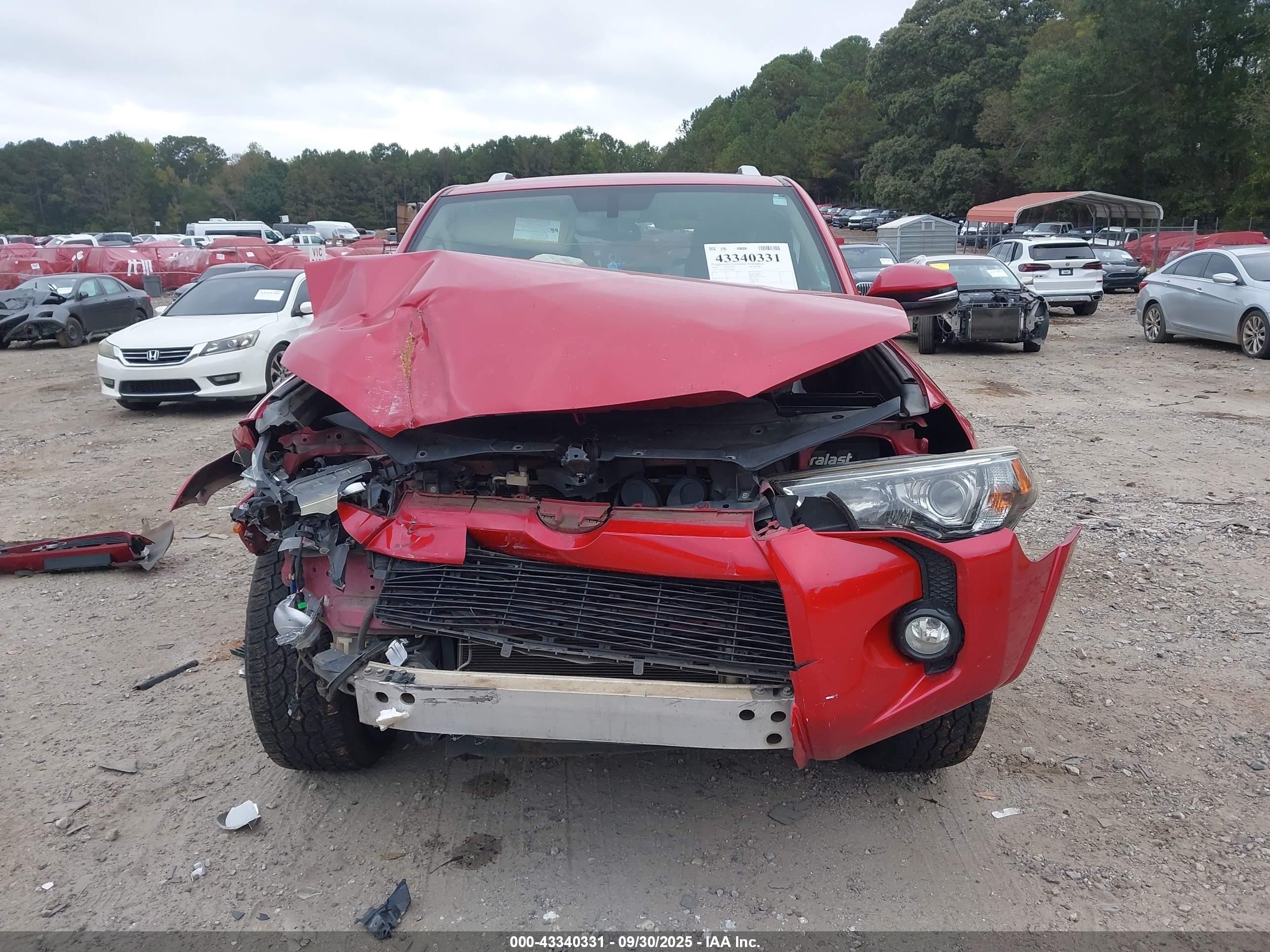 2018 Toyota 4runner Sr5 Premium Красный vin: JTEZU5JR5J5169078