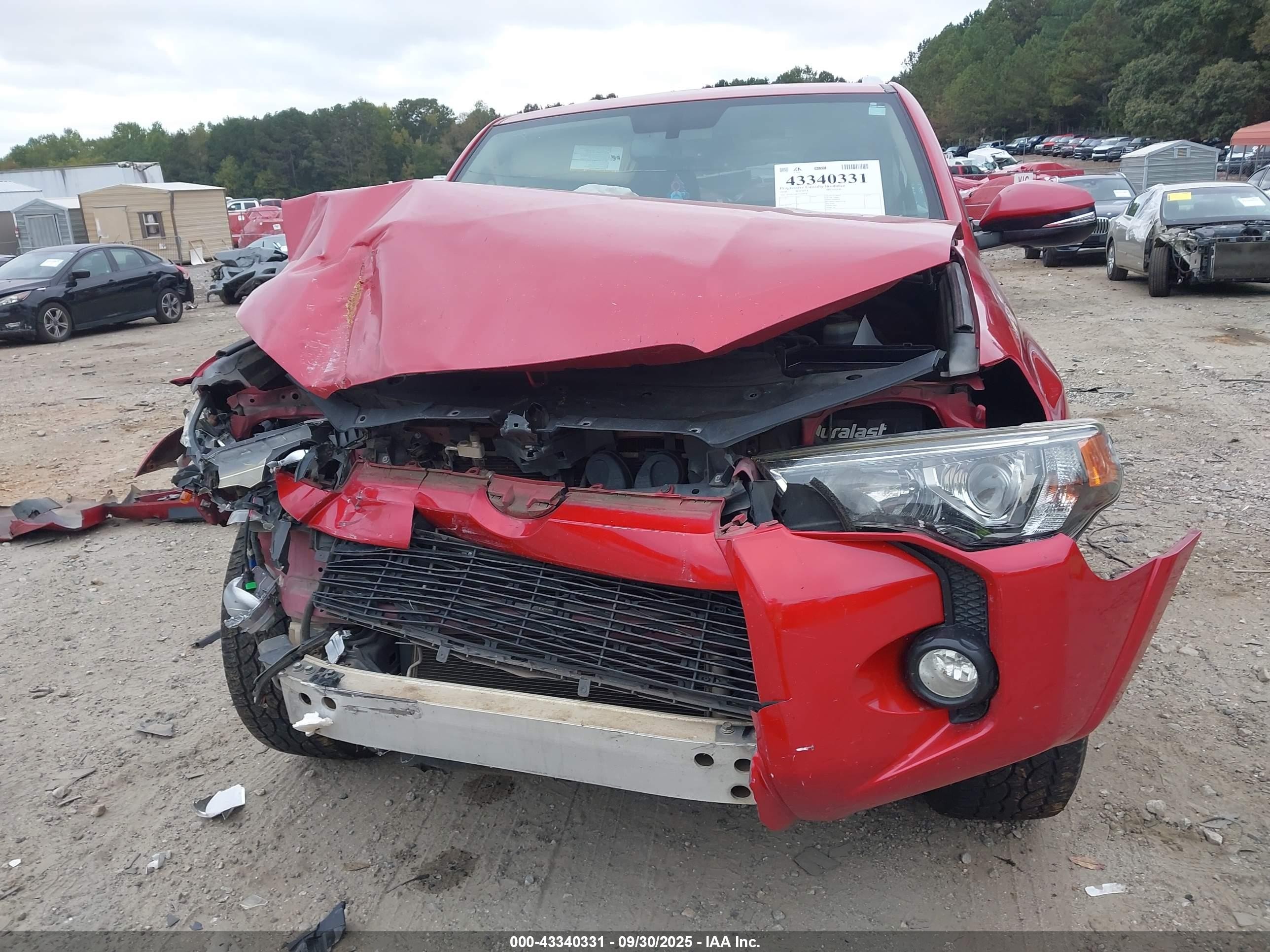 2018 Toyota 4runner Sr5 Premium Красный vin: JTEZU5JR5J5169078