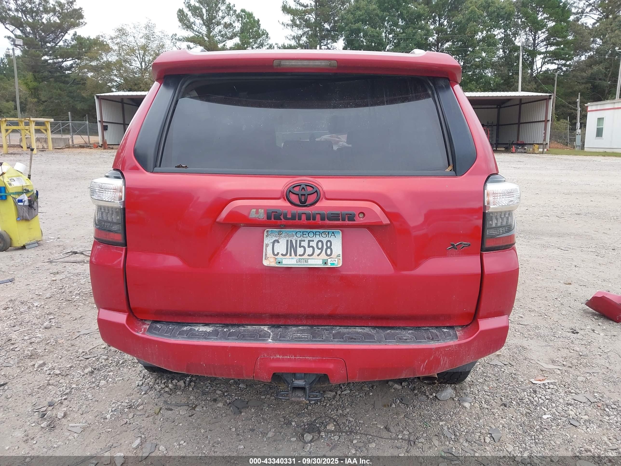 2018 Toyota 4runner Sr5 Premium Красный vin: JTEZU5JR5J5169078