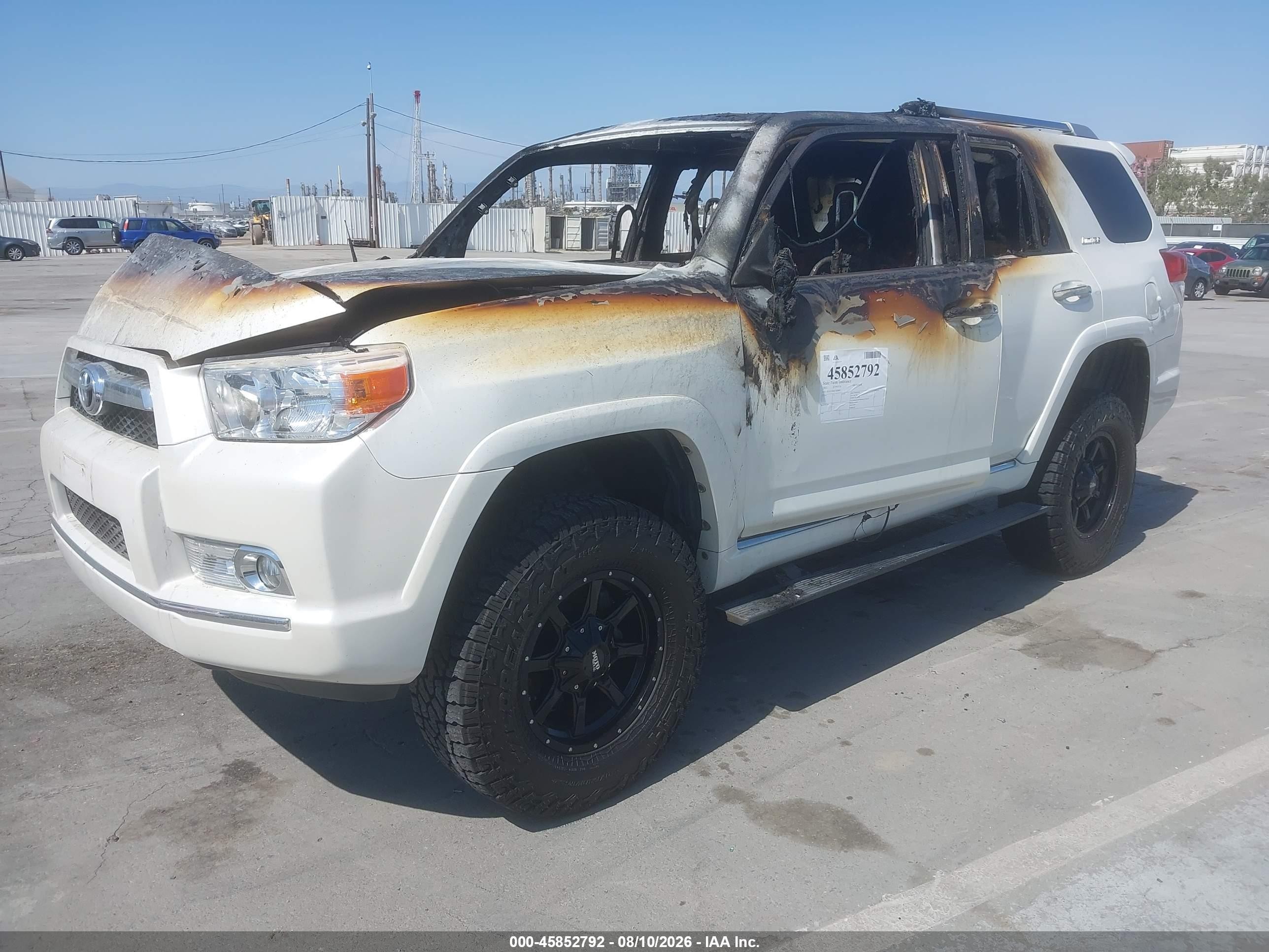 2012 Toyota 4runner Limited White vin: JTEZU5JR6C5044805