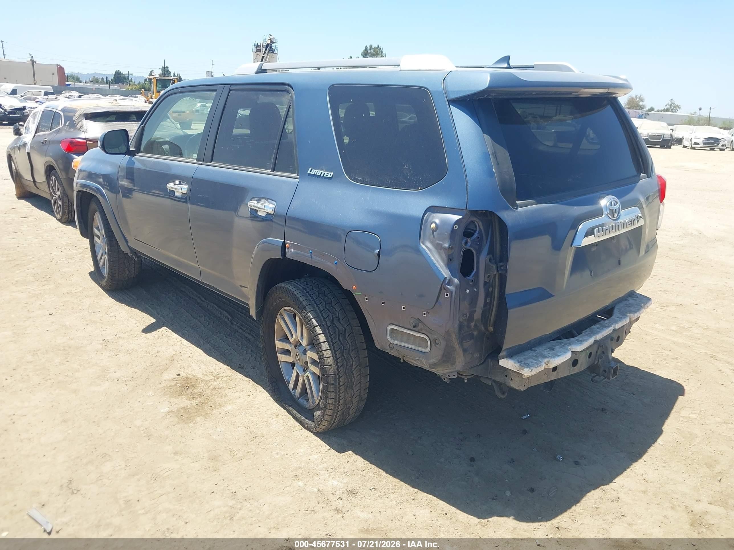 2013 Toyota 4runner Limited Синий vin: JTEZU5JR6D5064361